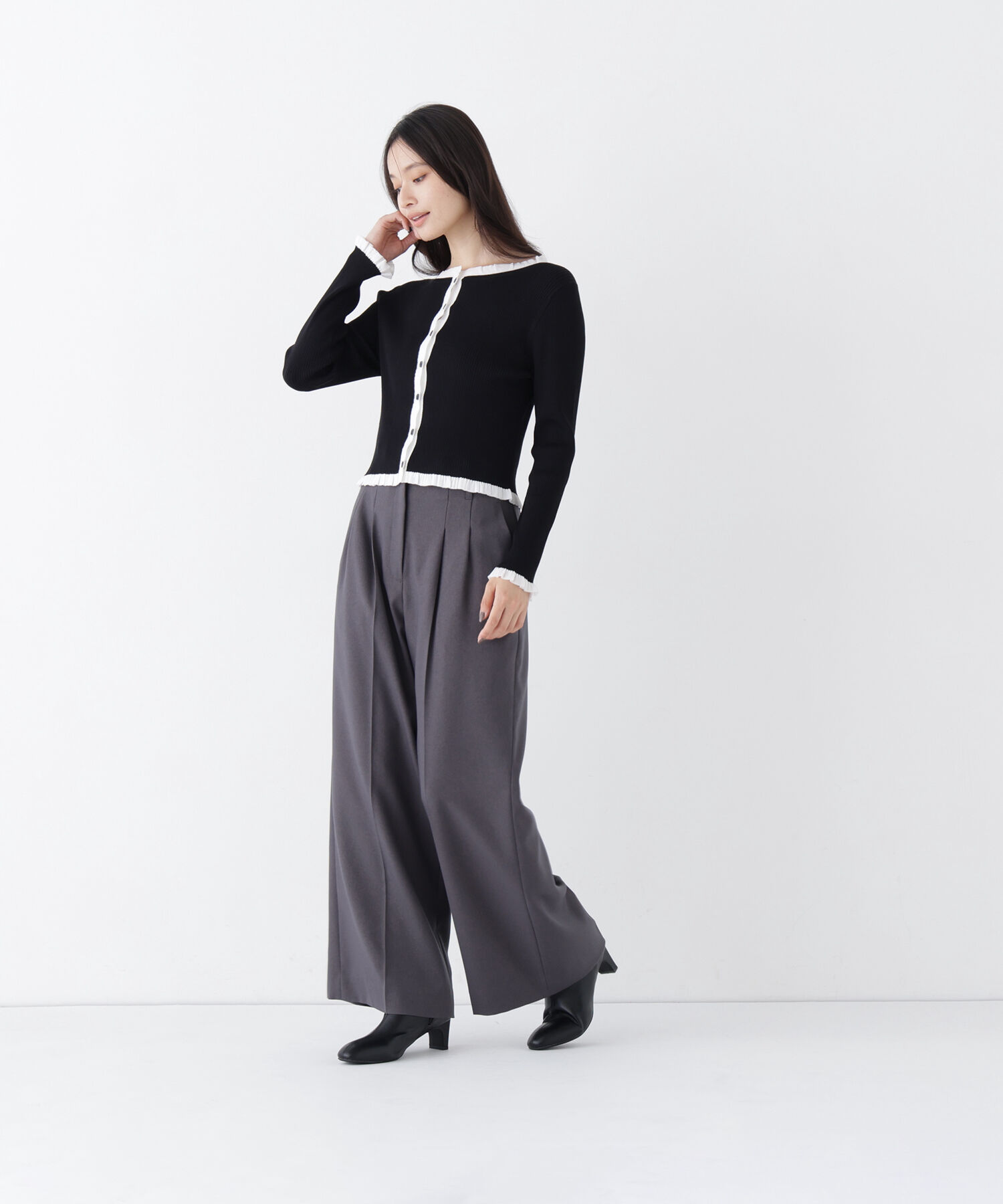  「＜CLASSY.11月号掲載＞ダブルベルトワイドパンツ」|その他|