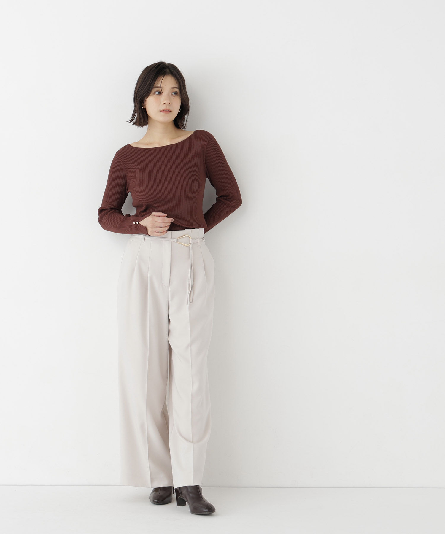  「＜CLASSY.11月号掲載＞ダブルベルトワイドパンツ」|その他|