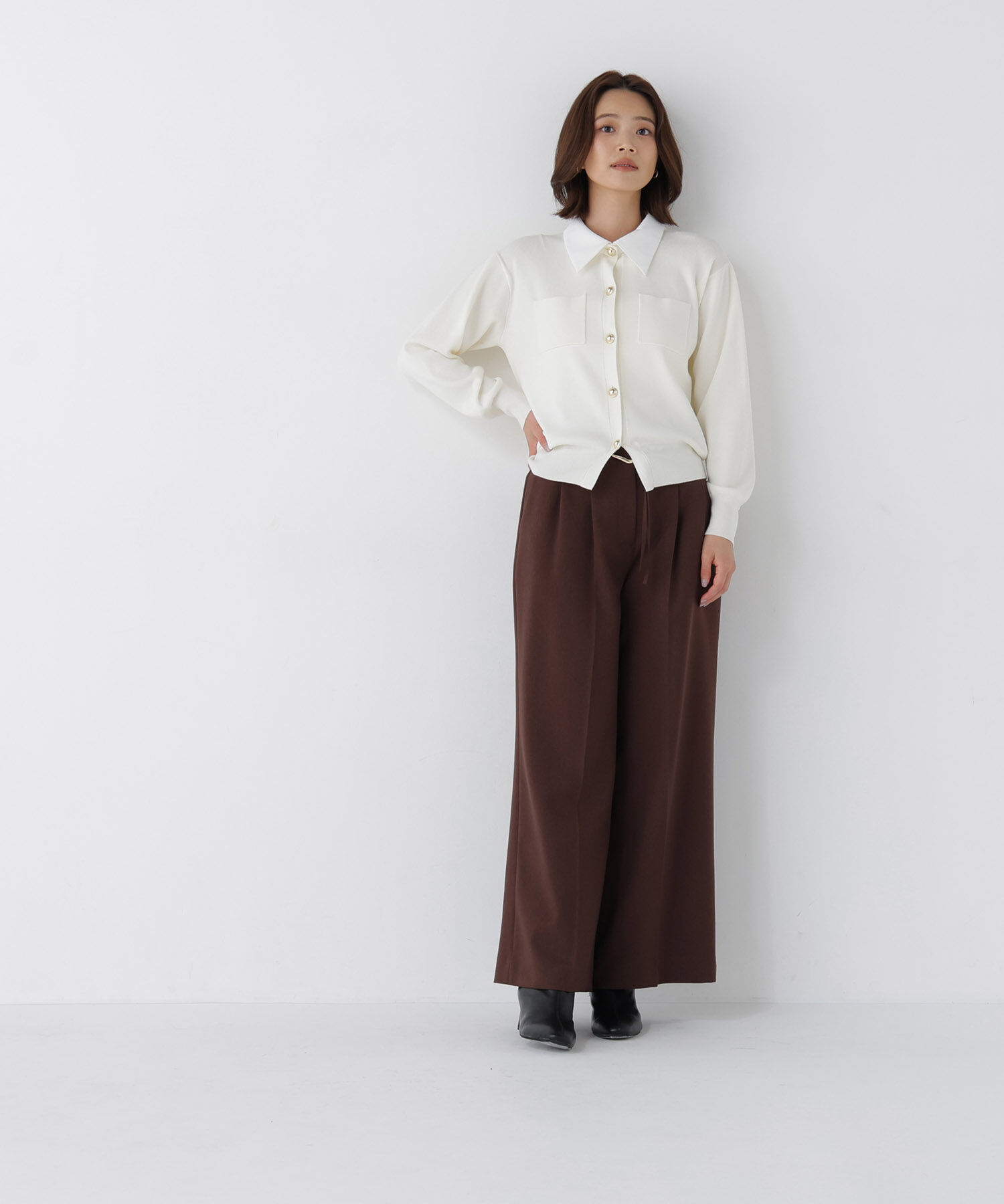  「＜CLASSY.11月号掲載＞ダブルベルトワイドパンツ」|その他|