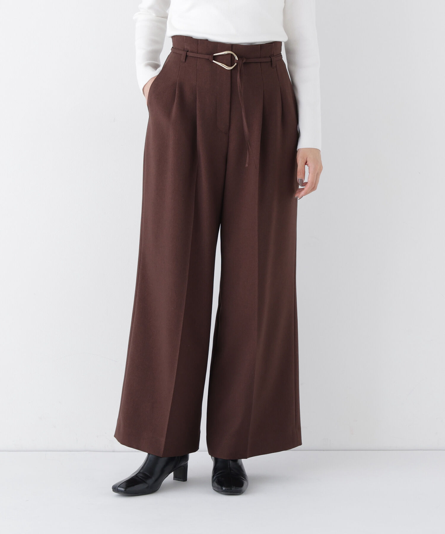  「＜CLASSY.11月号掲載＞ダブルベルトワイドパンツ」|その他|