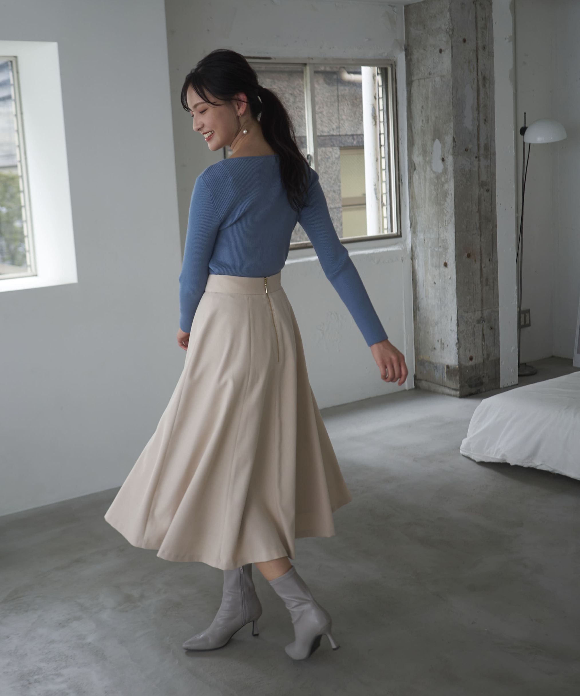 PROPORTION BODY DRESSING「ソフトタッチフレアスカート」|スカート|