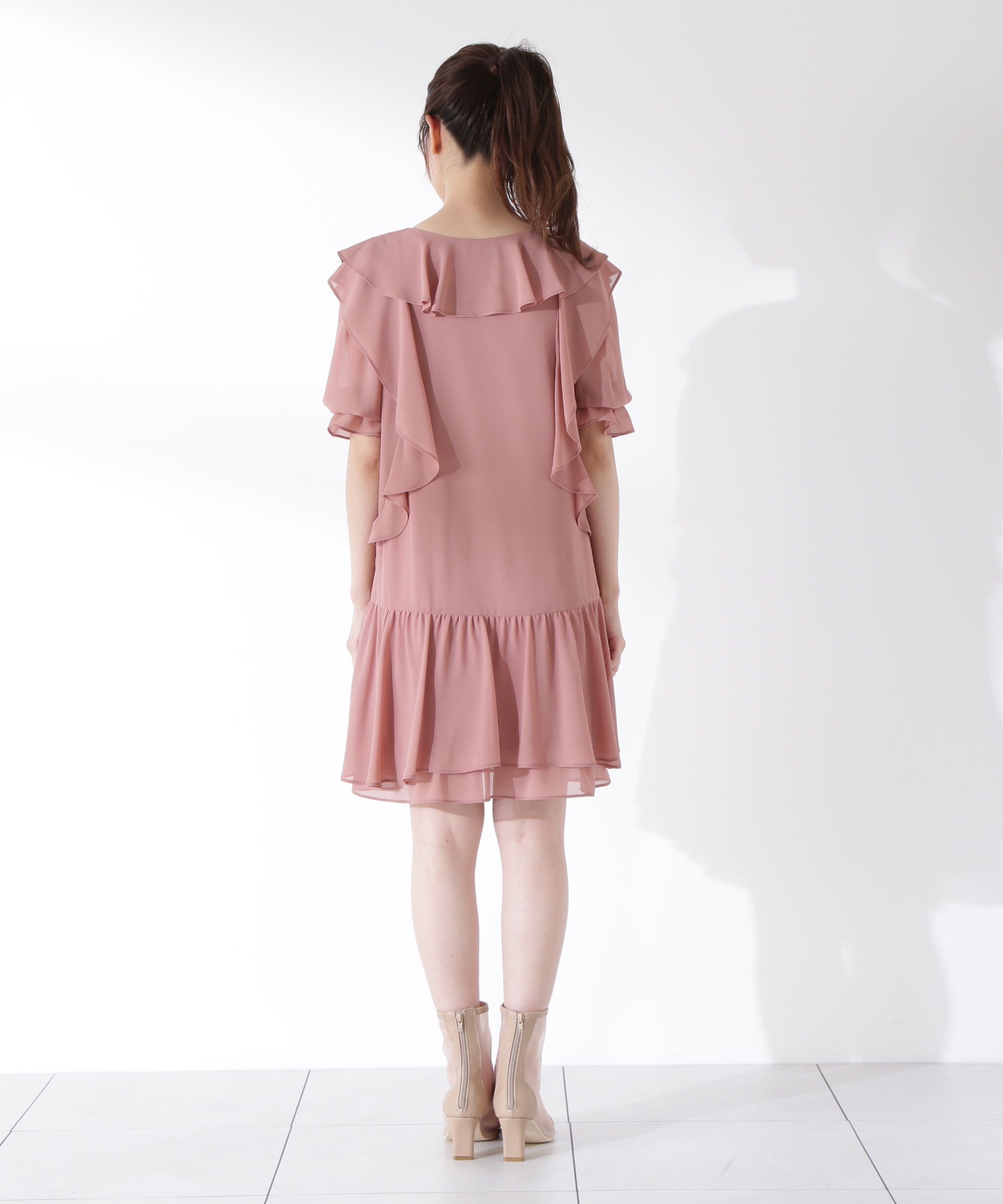 PROPORTION BODY DRESSING「《EDIT COLOGNE》ラッフルミニワンピース」|ワンピース|