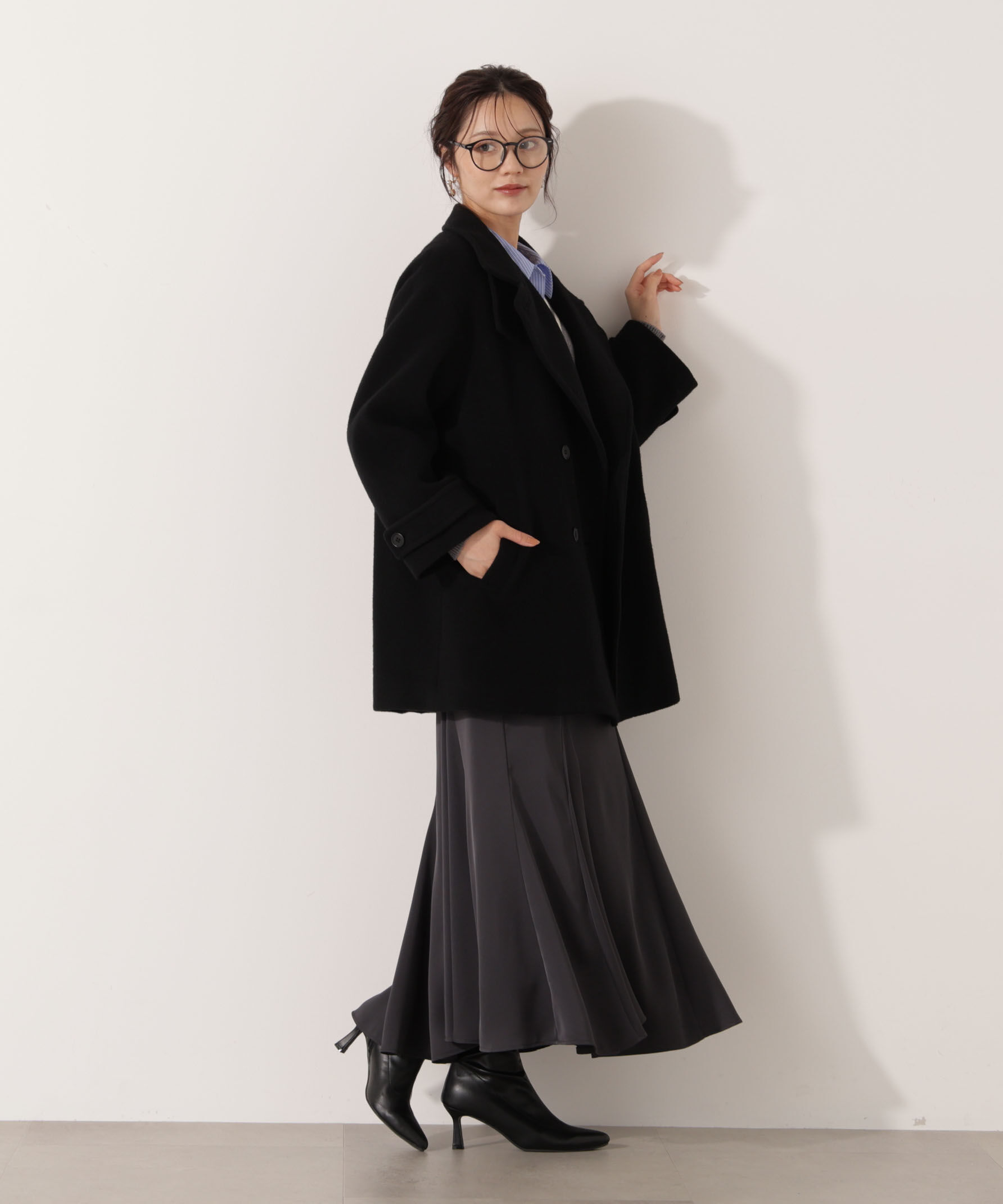 PROPORTION BODY DRESSING「2wayミドルコート 25AW」|ブルゾン・スタジャン|