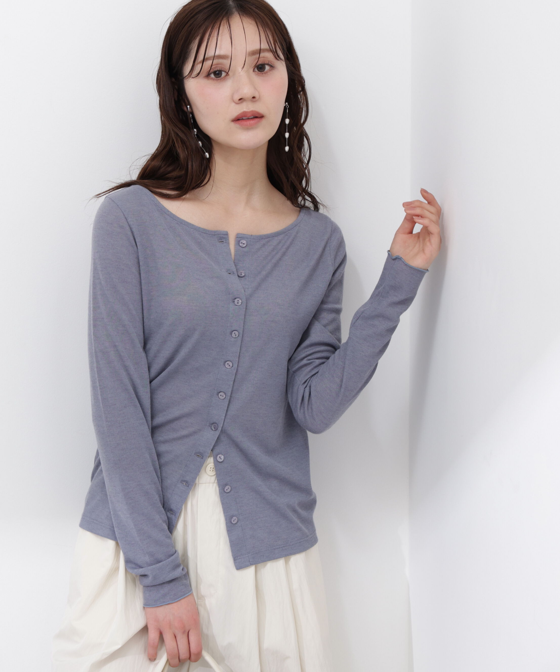 PROPORTION BODY DRESSING「〈a/mie〉シアーカットソー　26SS」|Tシャツ・カットソー|