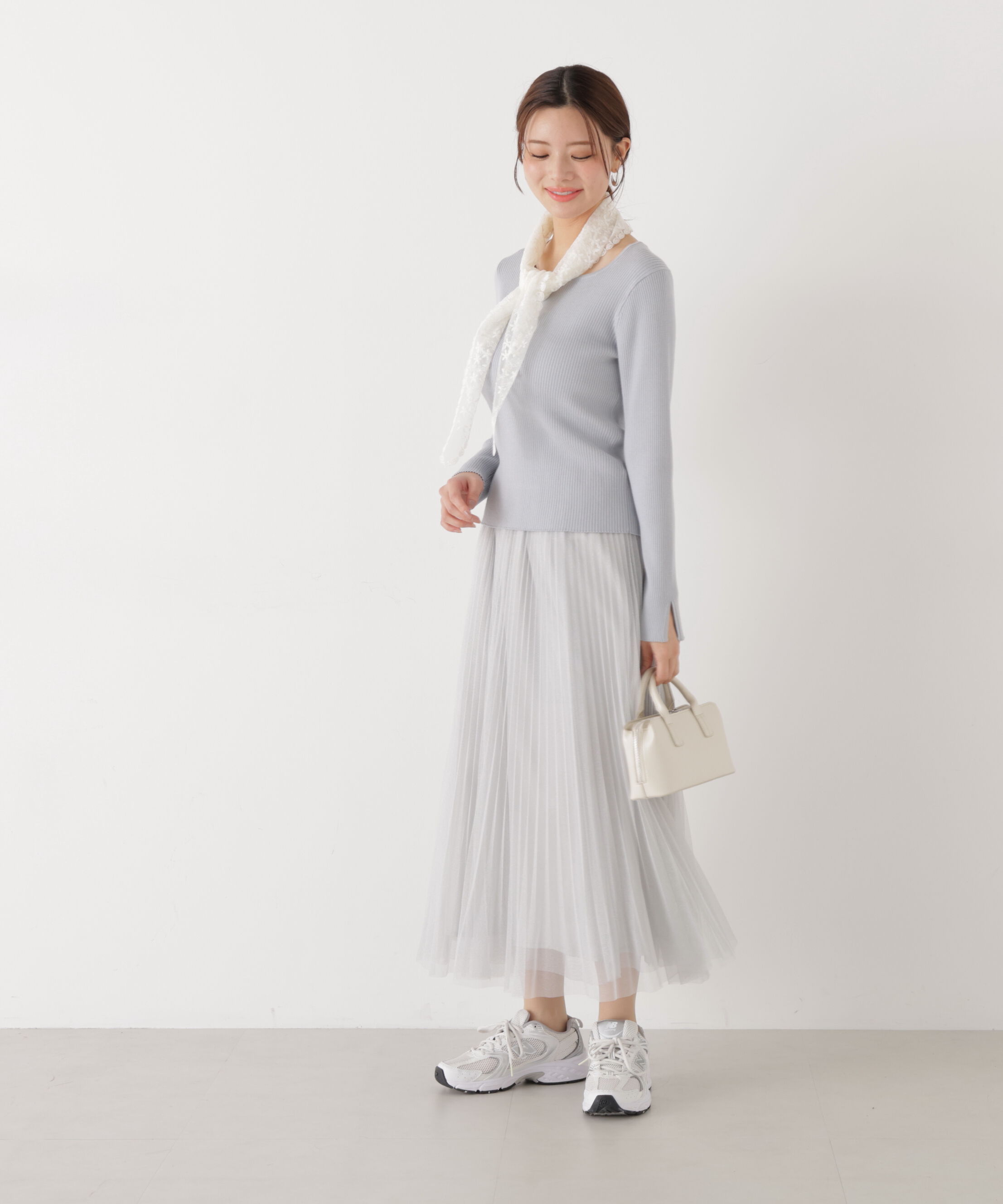 PROPORTION BODY DRESSING「《EDIT COLOGNE》ラメプリーツスカート26SS」|スカート|