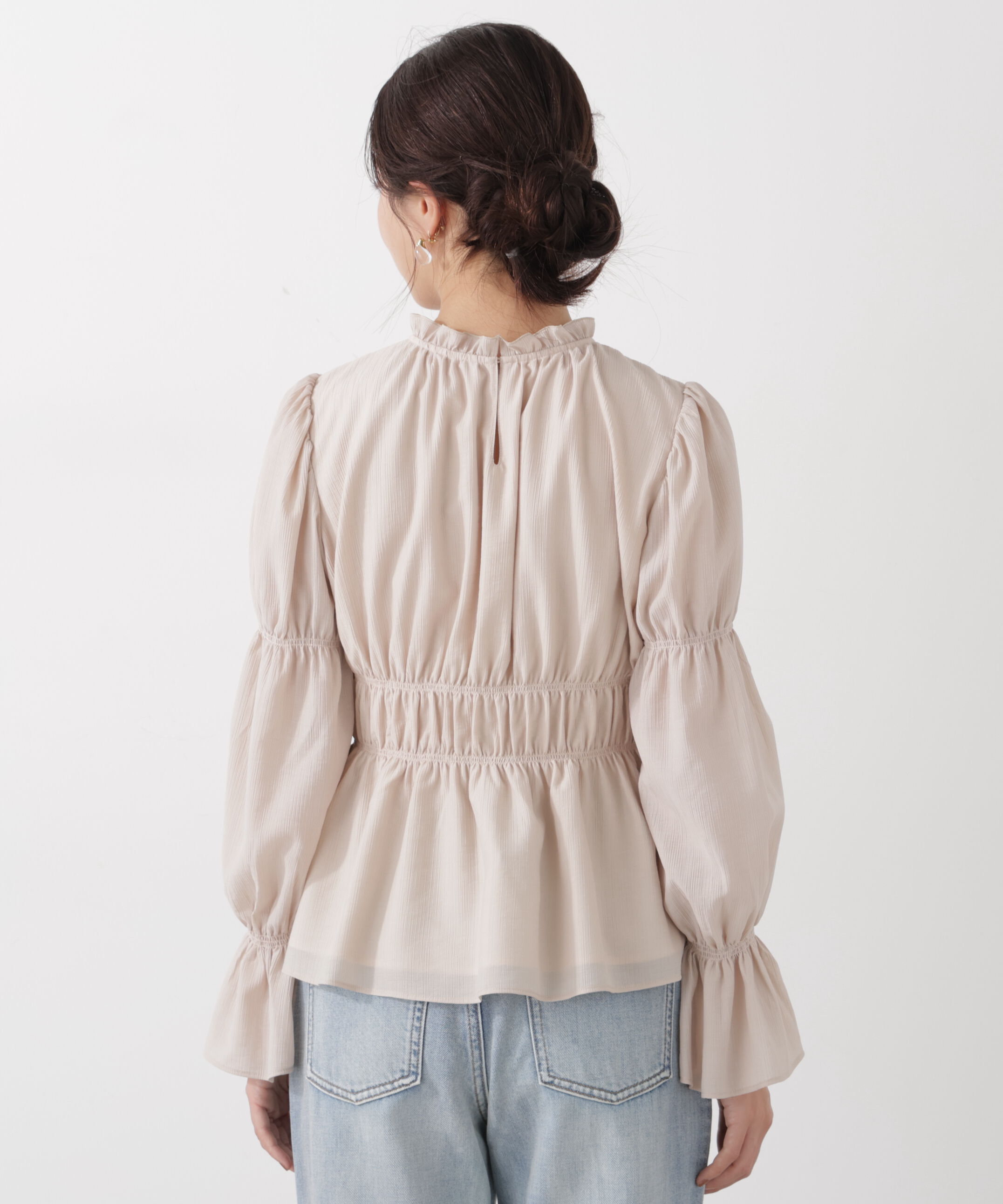 PROPORTION BODY DRESSING「ウエストシャーリングブラウス　26SS」|シャツ・ブラウス|