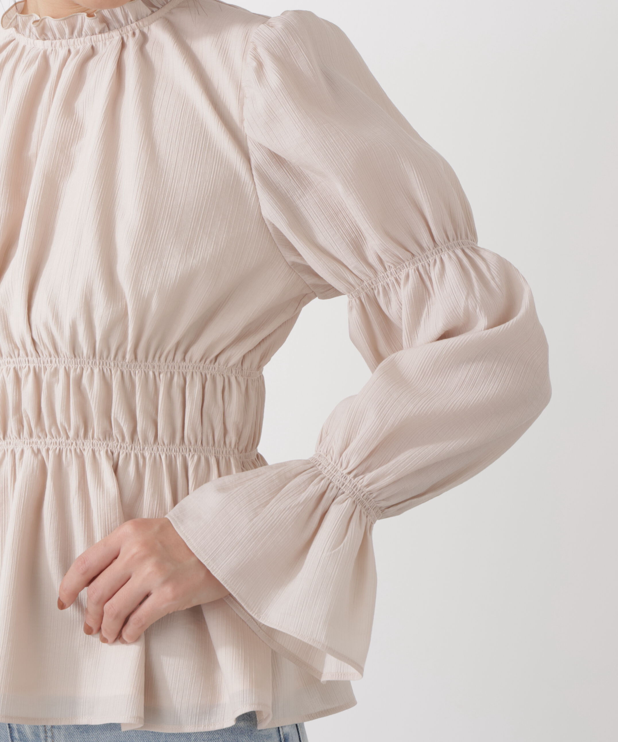 PROPORTION BODY DRESSING「ウエストシャーリングブラウス　26SS」|シャツ・ブラウス|