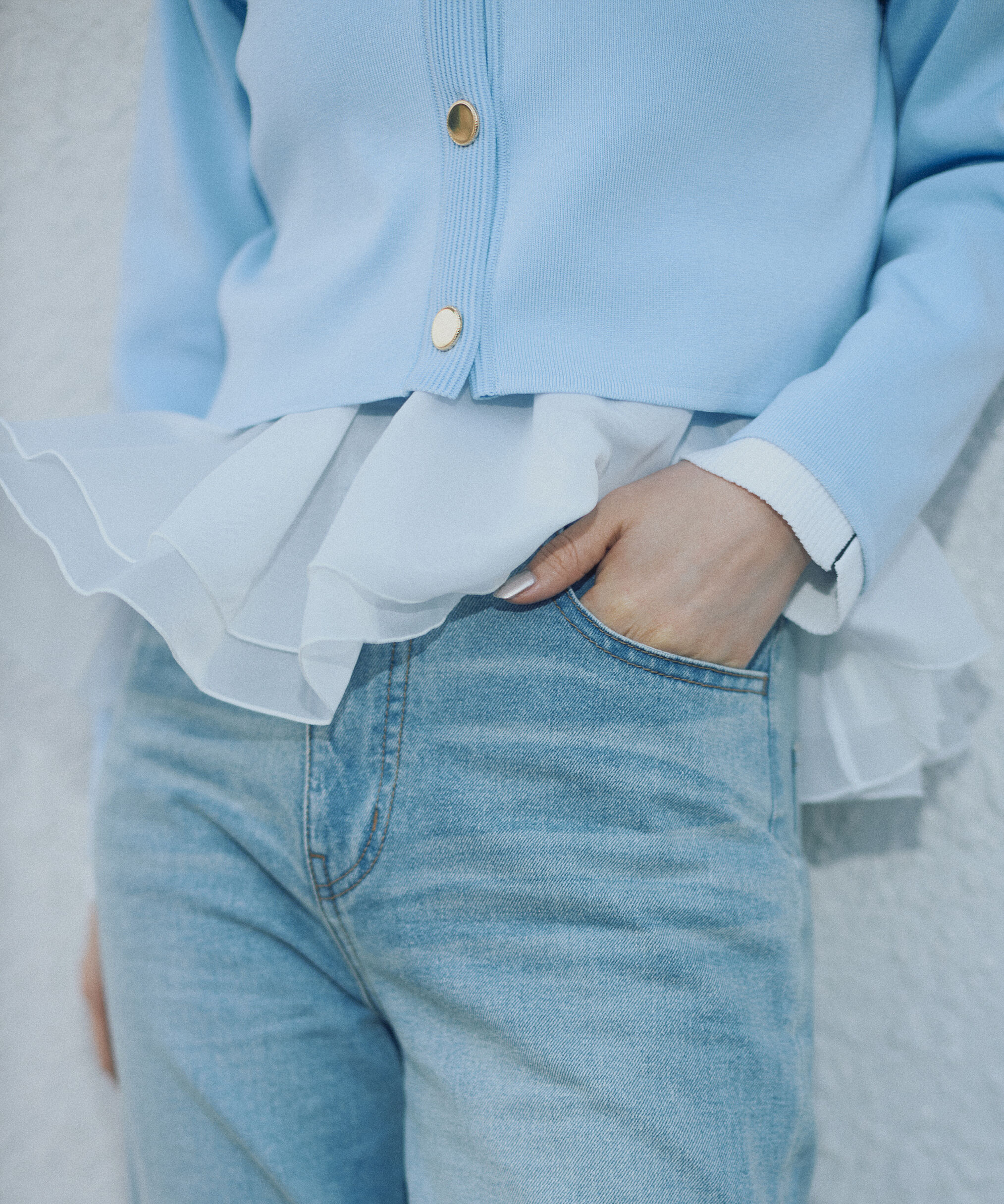 PROPORTION BODY DRESSING「〈a/mie〉シルク混ニットカーディガン　26SS」|ニット・セーター|