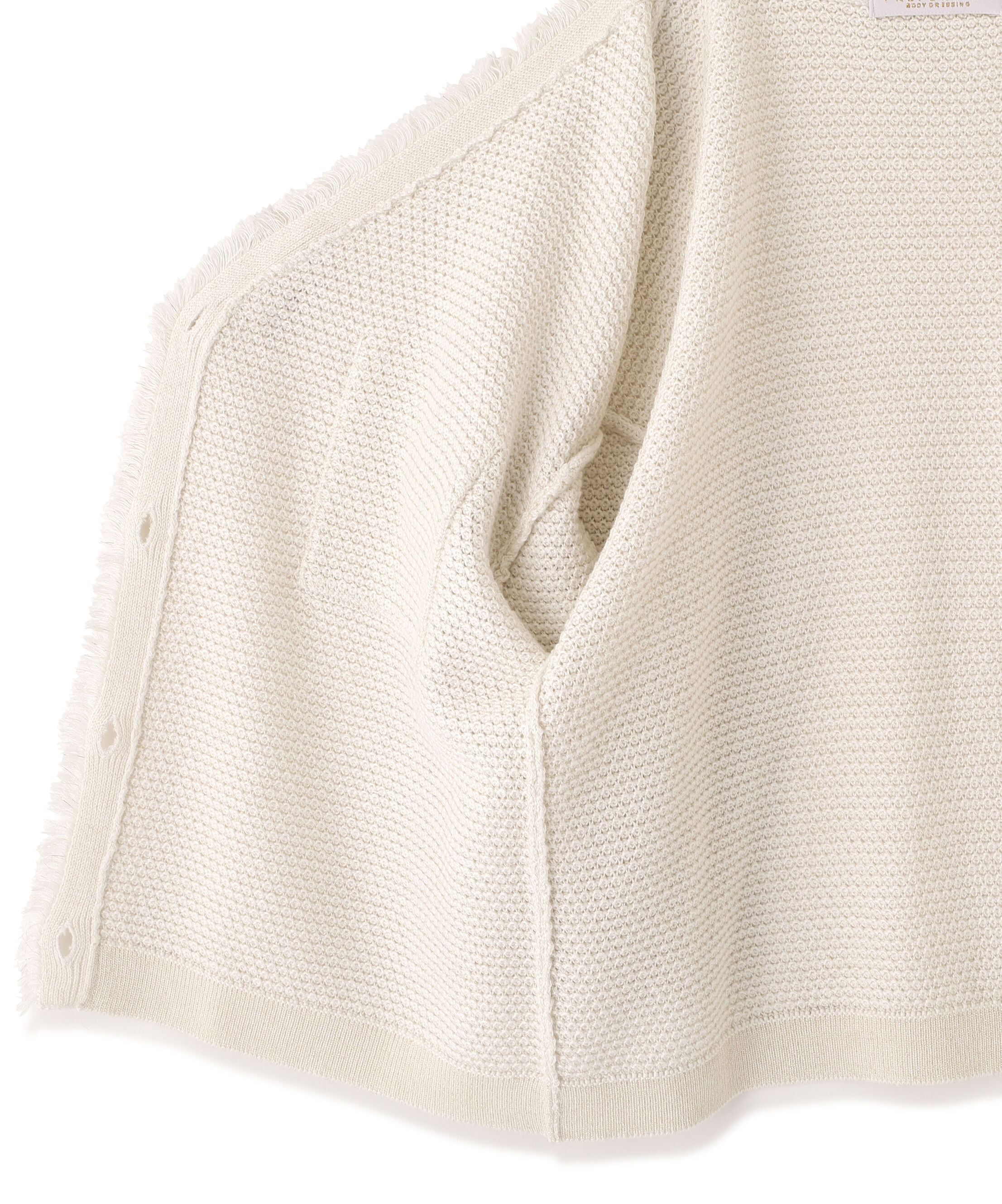 PROPORTION BODY DRESSING「ラメ透かしニットジャケット　26SS」|ニット・セーター|
