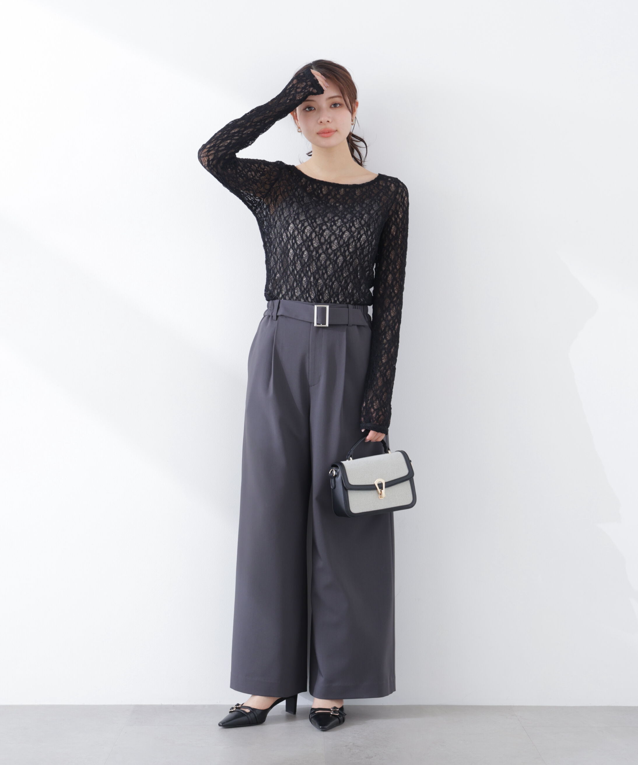 PROPORTION BODY DRESSING「ベルトドッキングワイドパンツ　26SS」|その他|