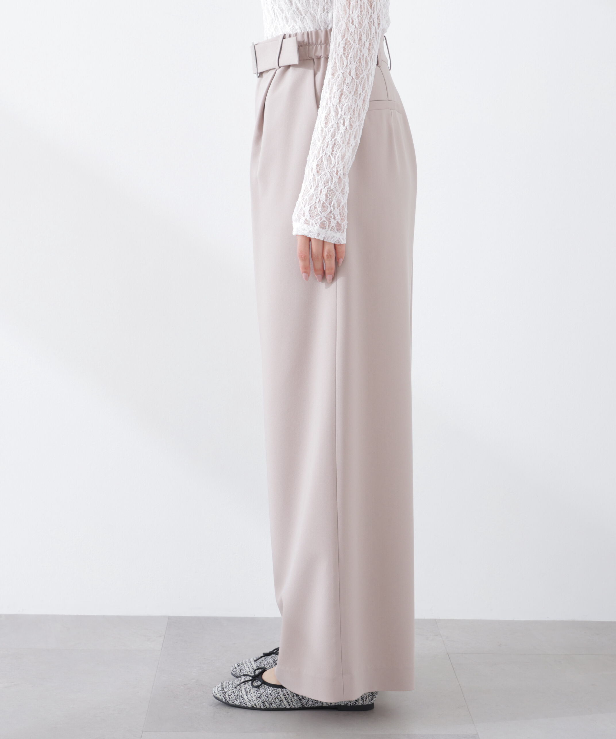 PROPORTION BODY DRESSING「ベルトドッキングワイドパンツ　26SS」|その他|