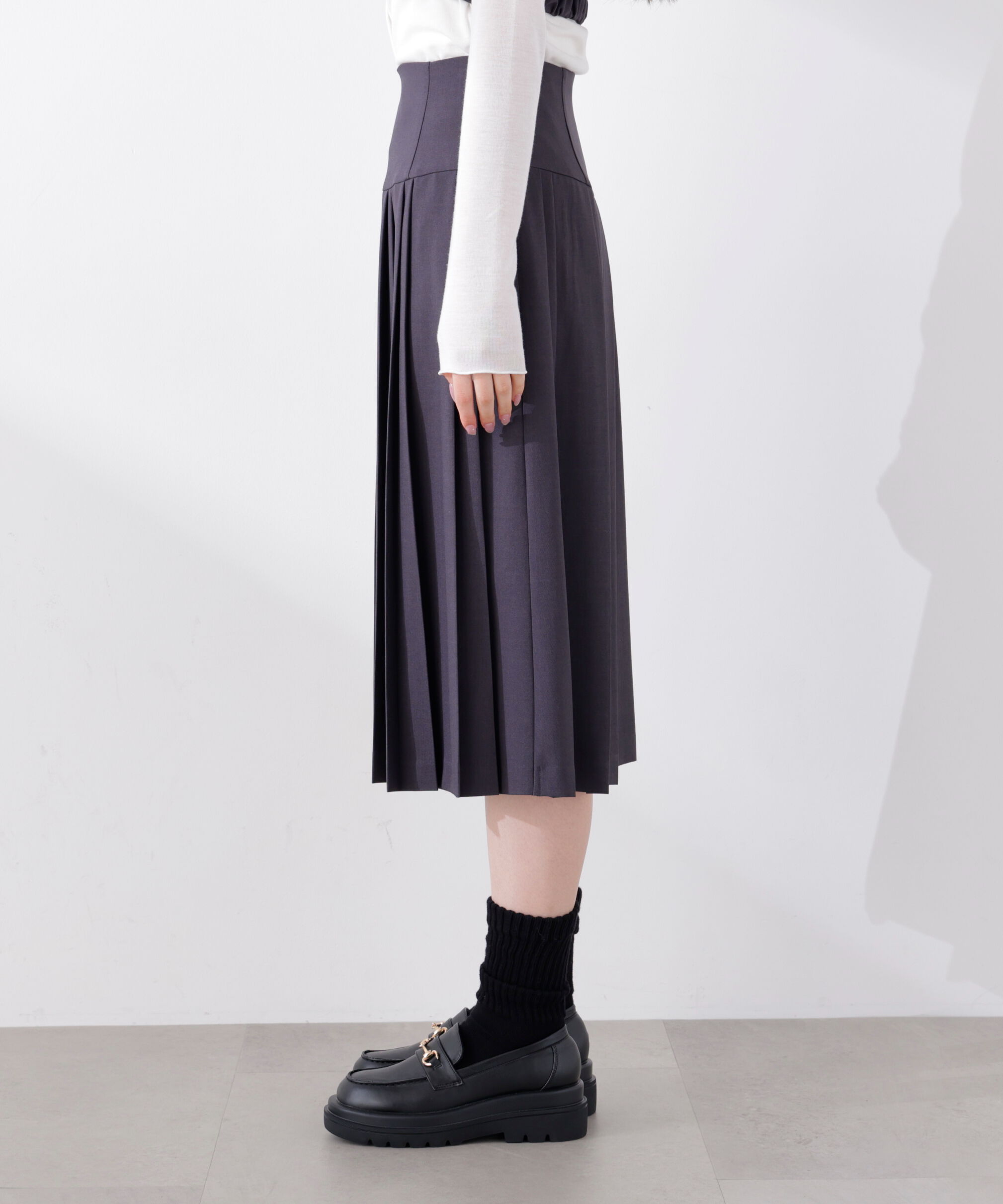 PROPORTION BODY DRESSING「ミディープリーツスカート　26SS」|スカート|