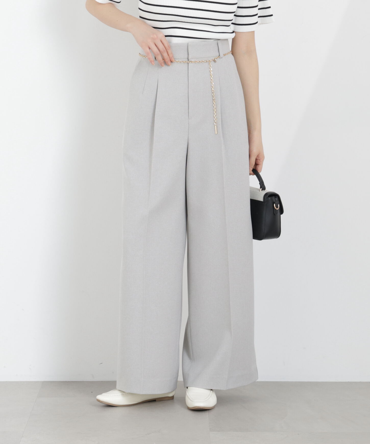 PROPORTION BODY DRESSING「チェーン付きワイドパンツ　26SS」|その他|