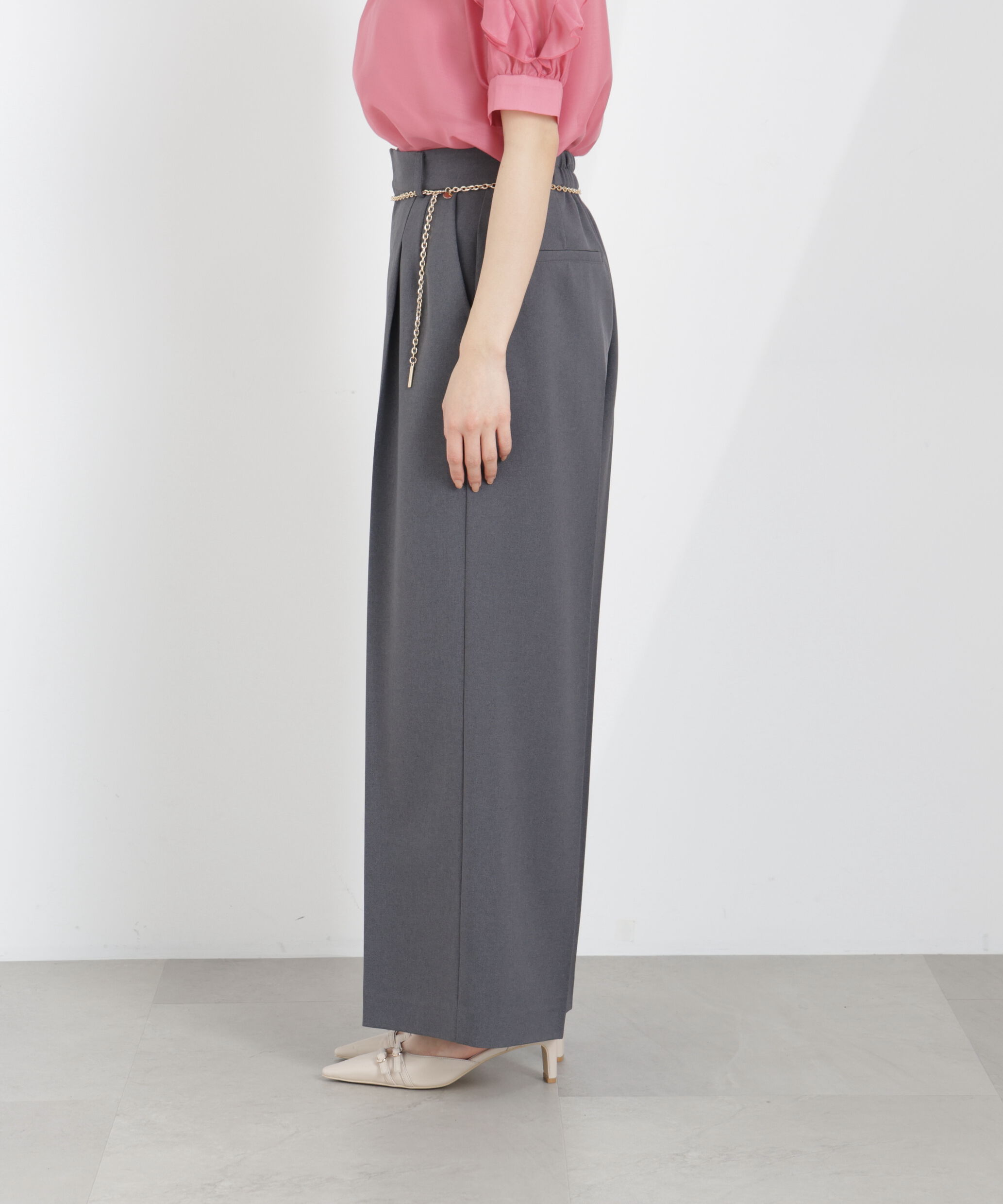 PROPORTION BODY DRESSING「チェーン付きワイドパンツ　26SS」|その他|