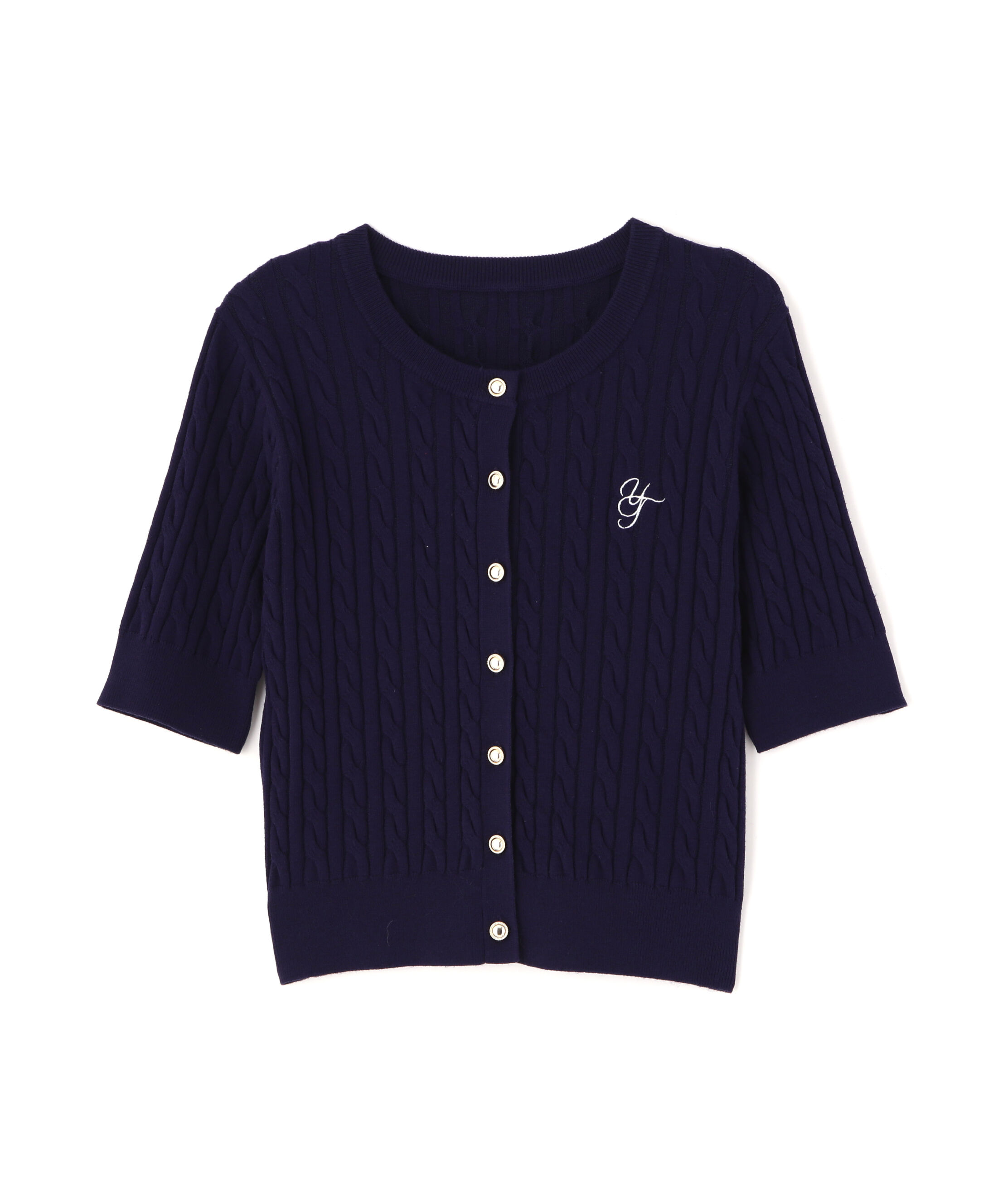 PROPORTION BODY DRESSING「＜山内ともなさんコラボ＞ケーブルカーディガン 26SS」|カーディガン|