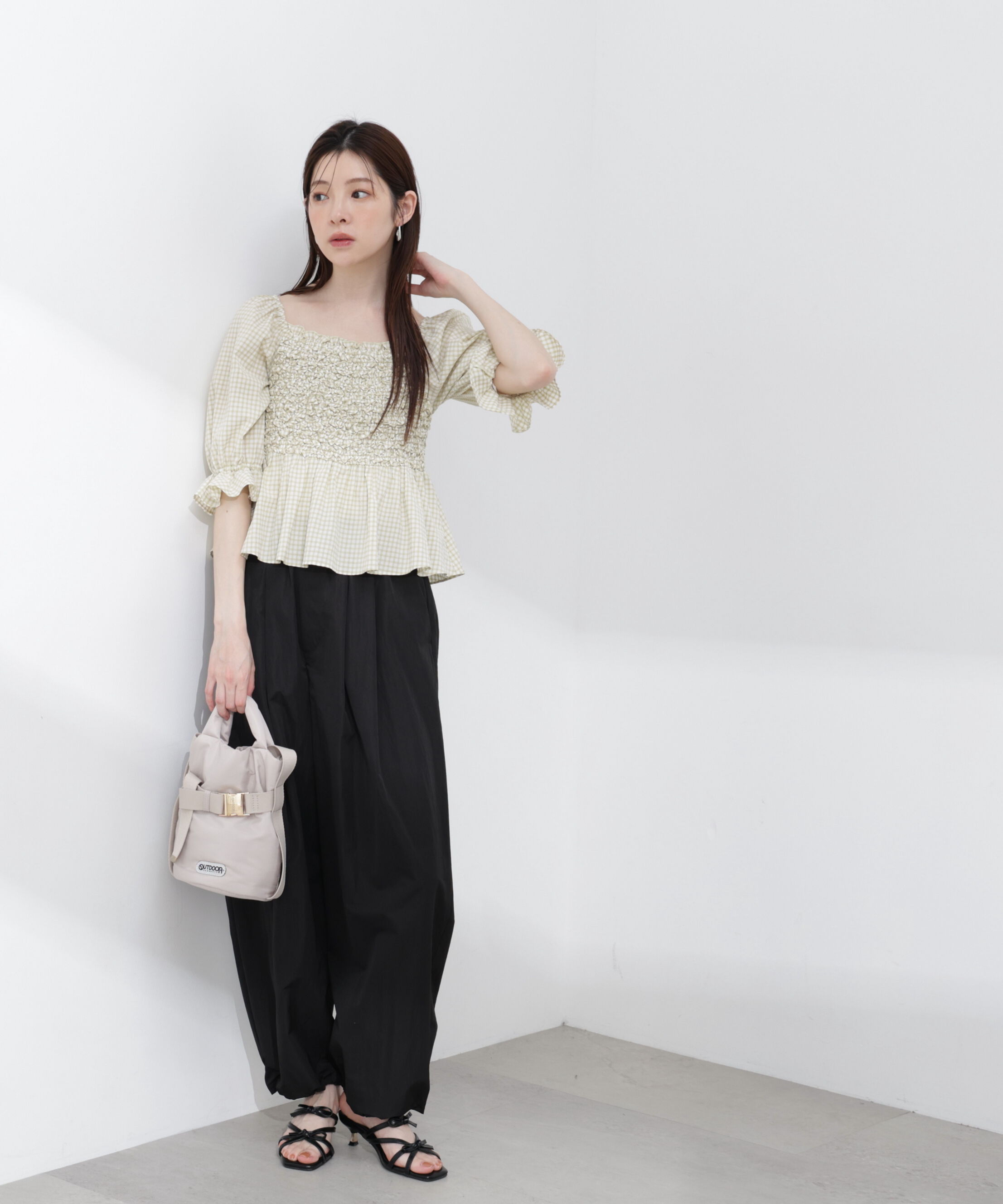 PROPORTION BODY DRESSING「〈a/mie〉ナイロンタックパンツ 26SS」|その他|