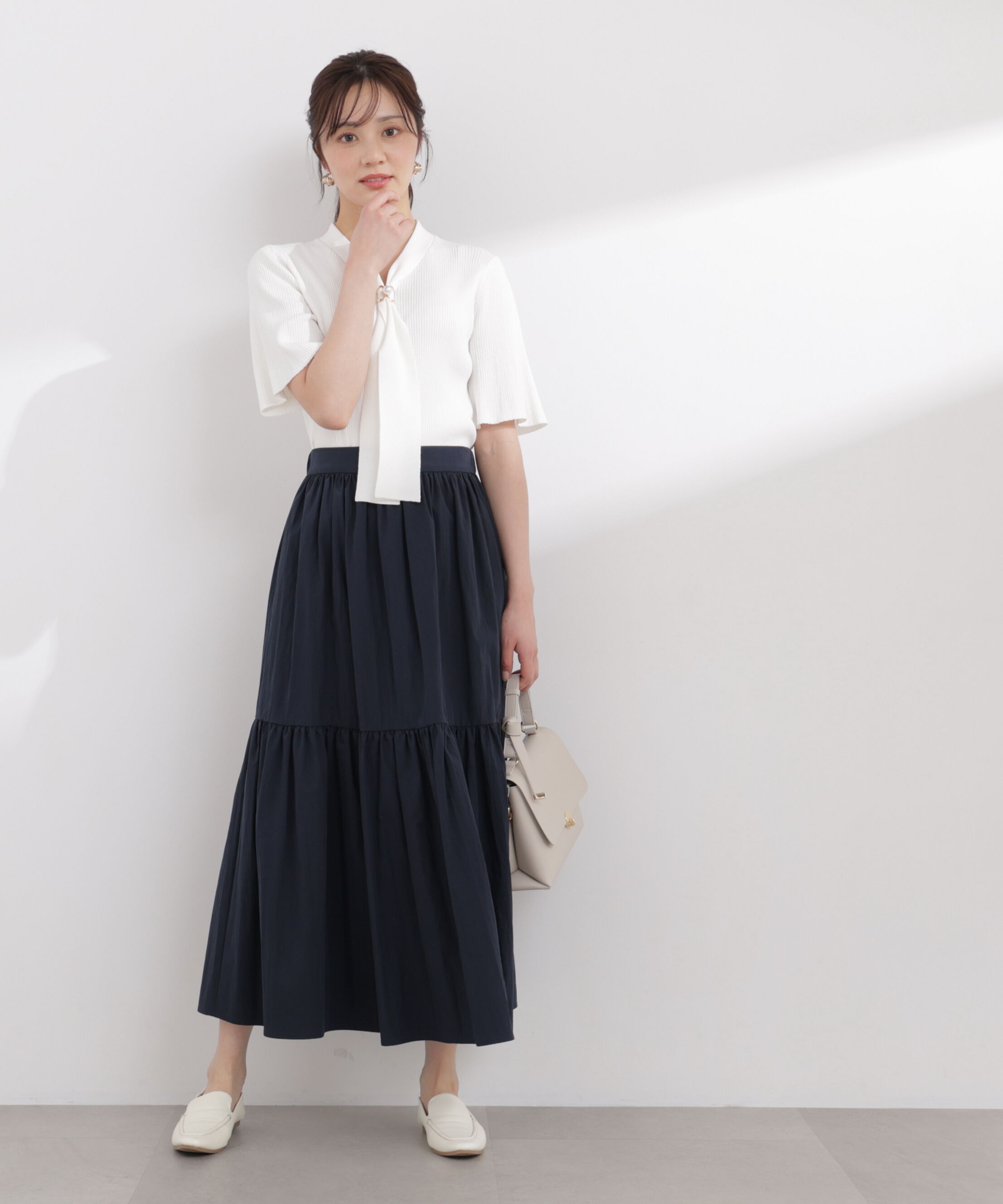 PROPORTION BODY DRESSING「3wayタイ付きニット 26SS」|ニット・セーター|