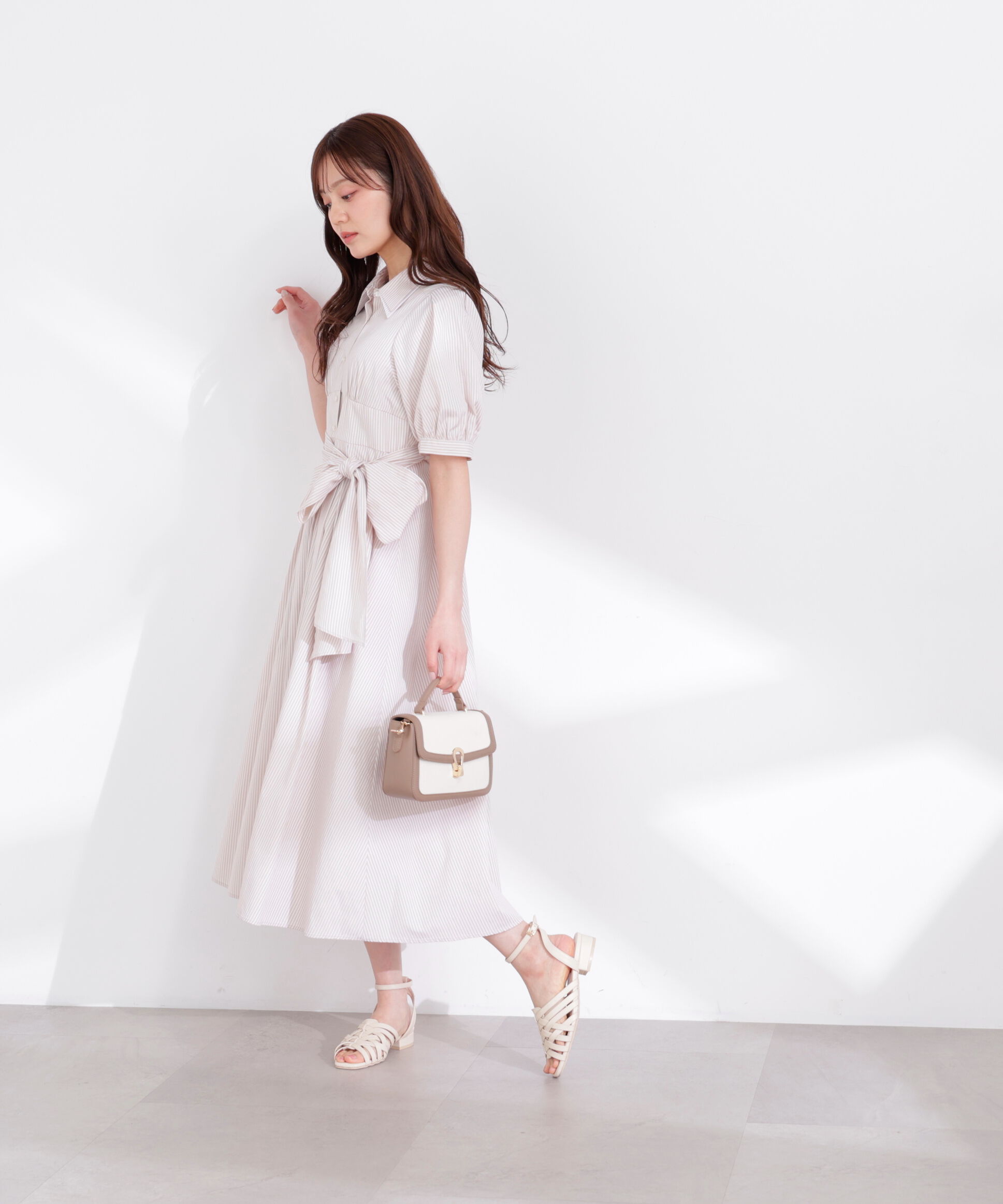 PROPORTION BODY DRESSING「レイヤードカラーシャツワンピース 26SS」|ワンピース|