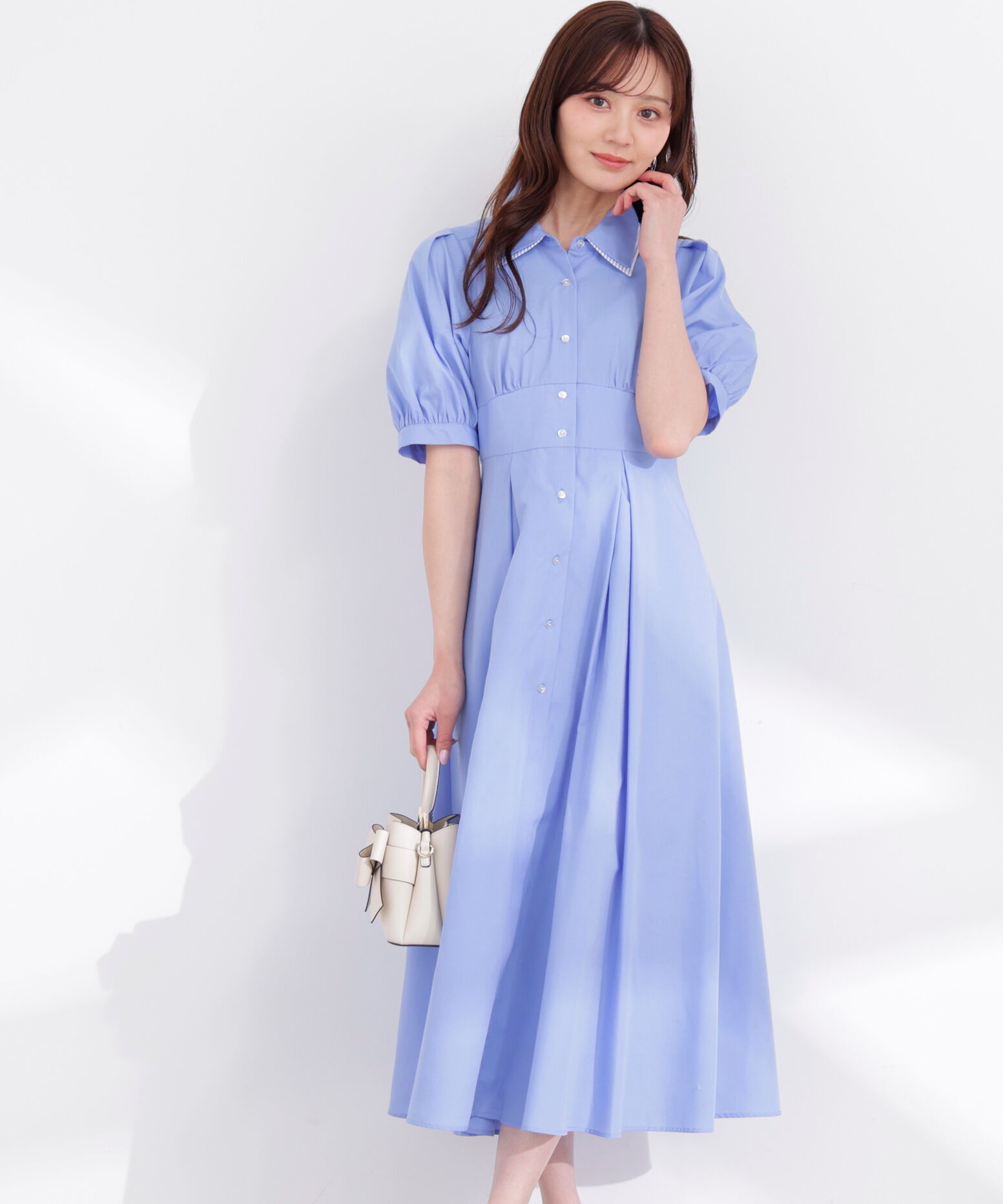 PROPORTION BODY DRESSING「レイヤードカラーシャツワンピース 26SS」|ワンピース|
