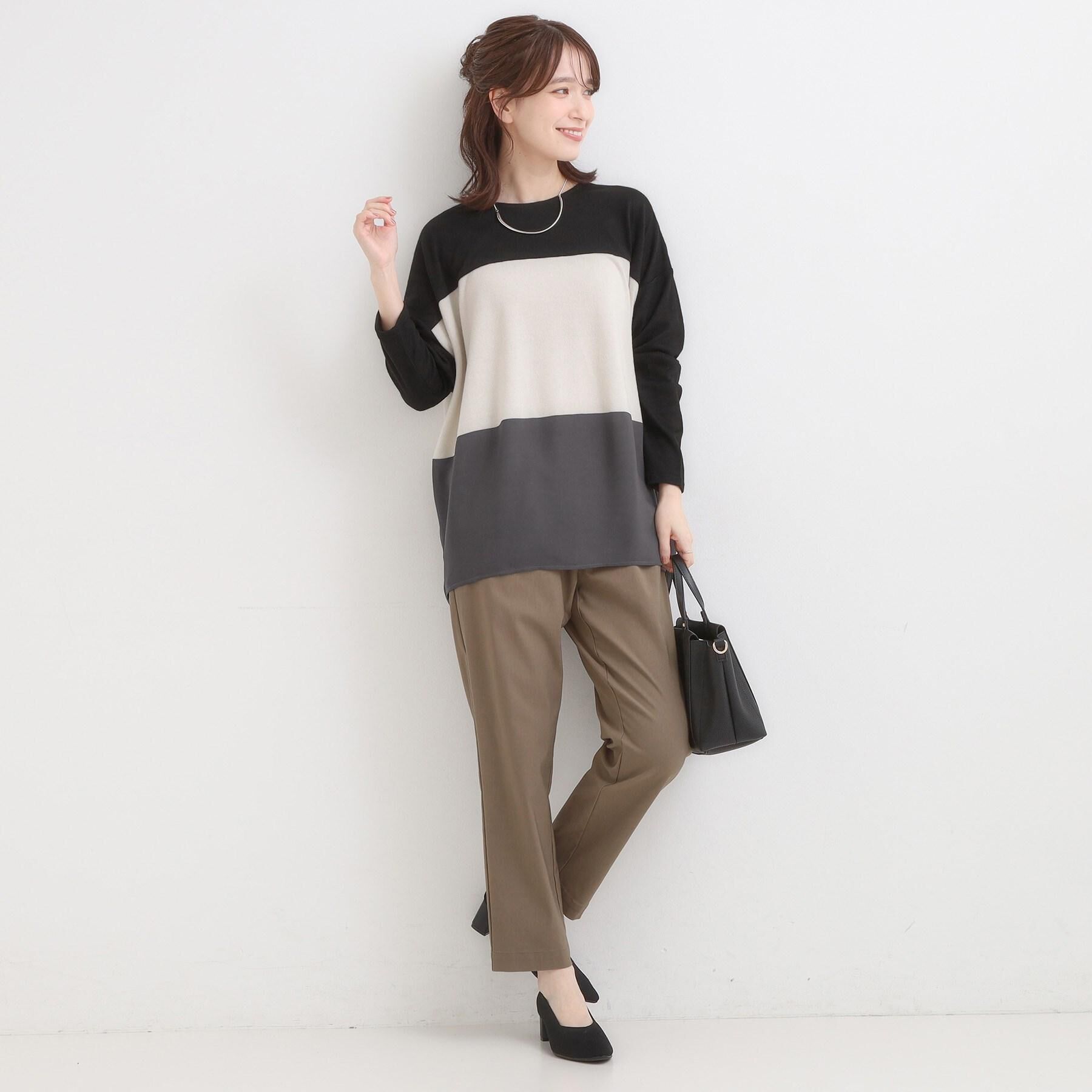 SHOO･LA･RUE「【洗える/S-LL/美脚シルエット】ハイパーストレッチ テーパードパンツ」|その他|