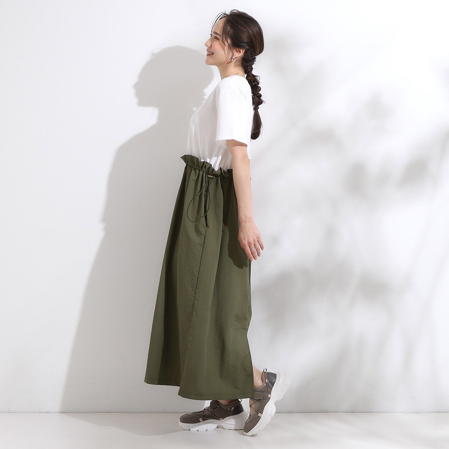 SHOO･LA･RUE「【S-LL】シルエットが変えられる ドッキングワンピース」|ワンピース|