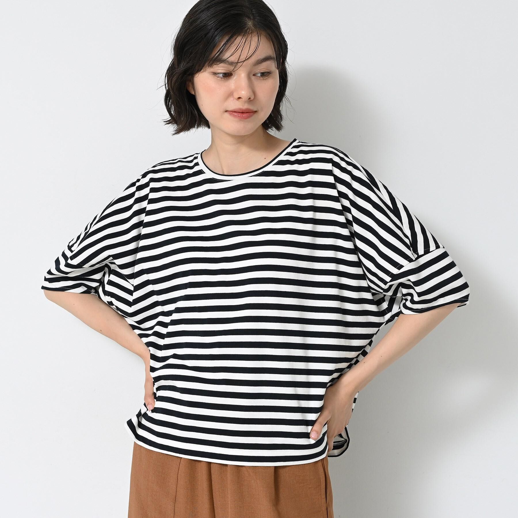 Dessin「【二の腕カバー／UVカット】ランタンスリーブカットソー」|Tシャツ・カットソー|