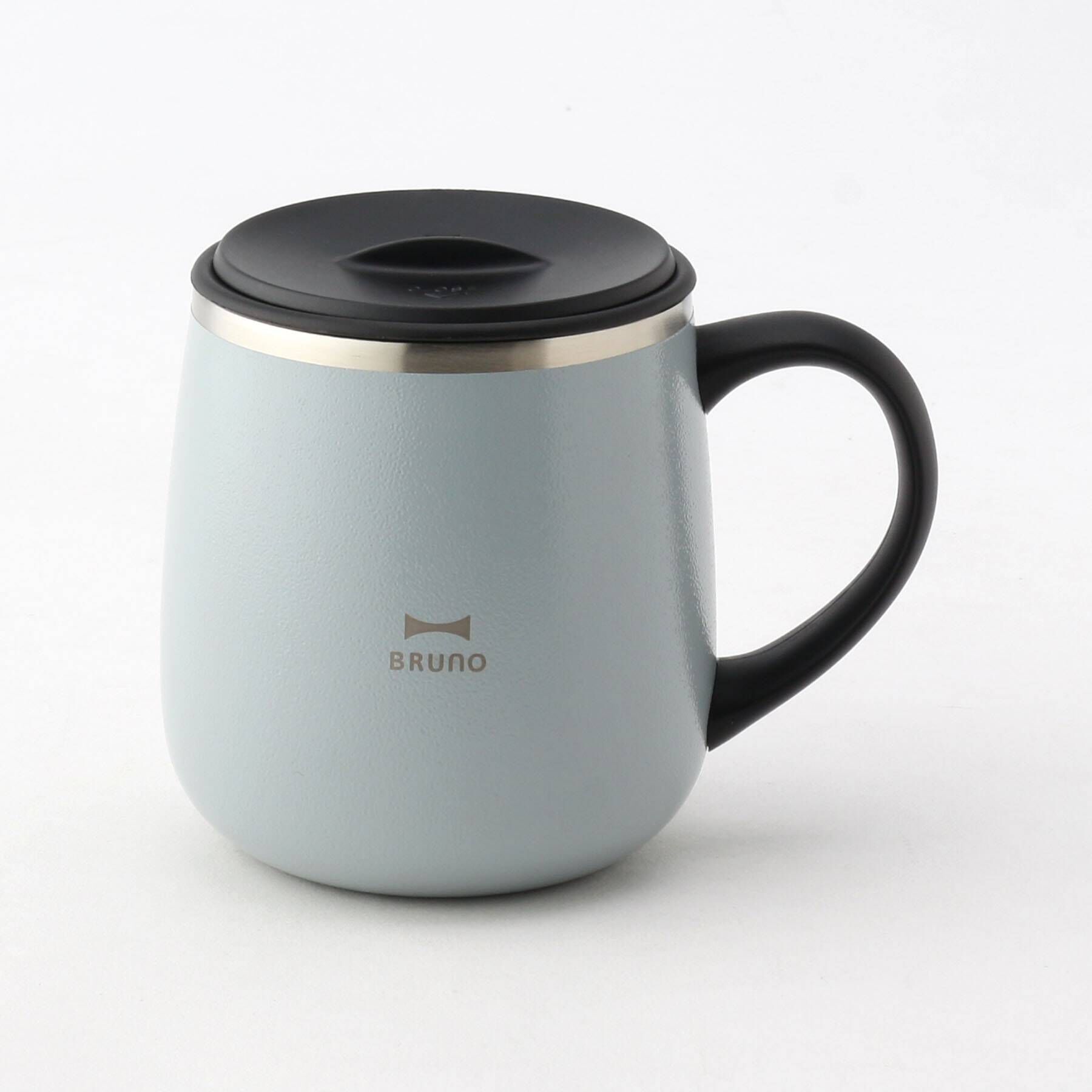 212 KITCHEN STORE「蓋つきステンレスマグ Short BGY ＜BRUNO ブルーノ＞」|グラス・マグカップ|