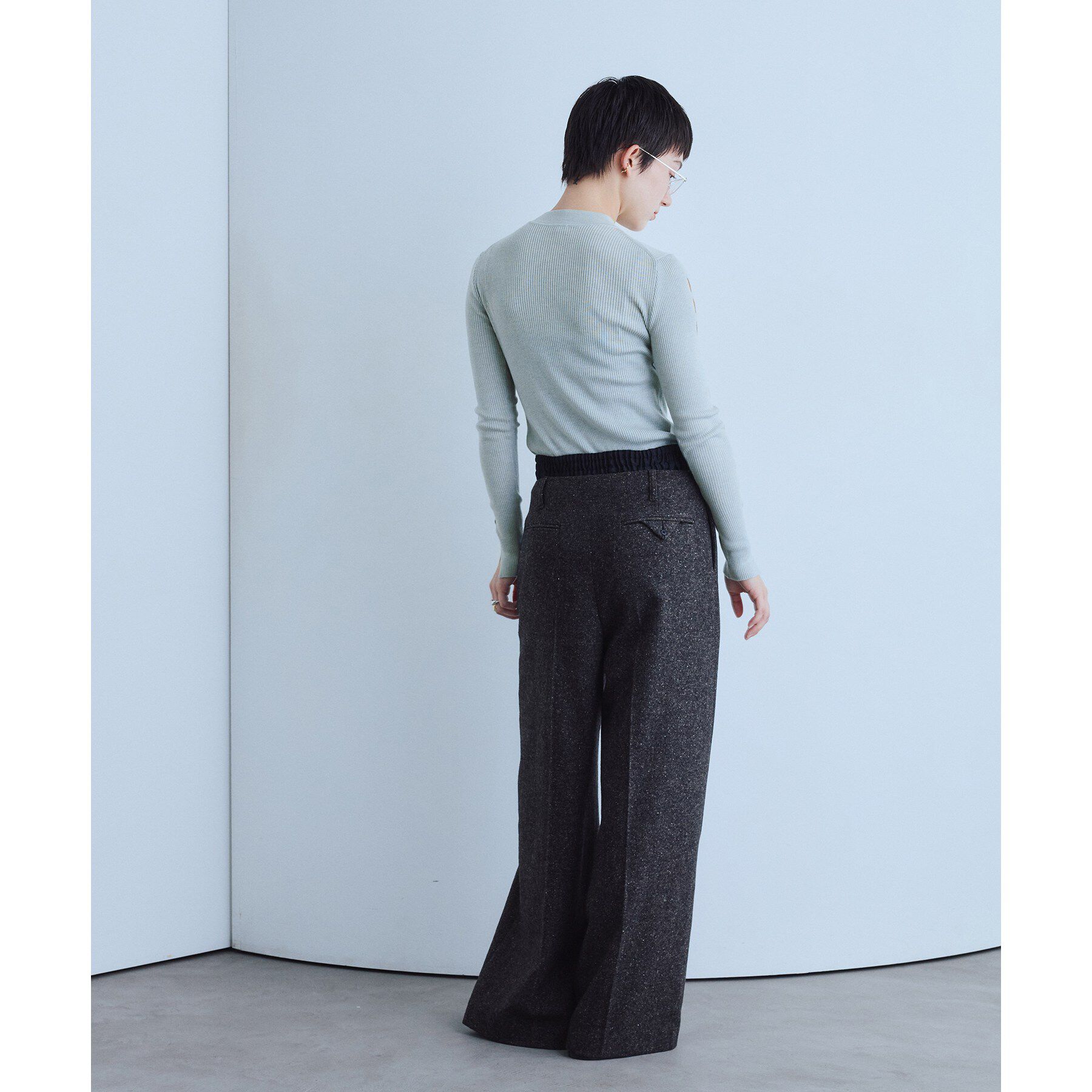 CODE A「cut－out sleeve knit top」|ニット・セーター|
