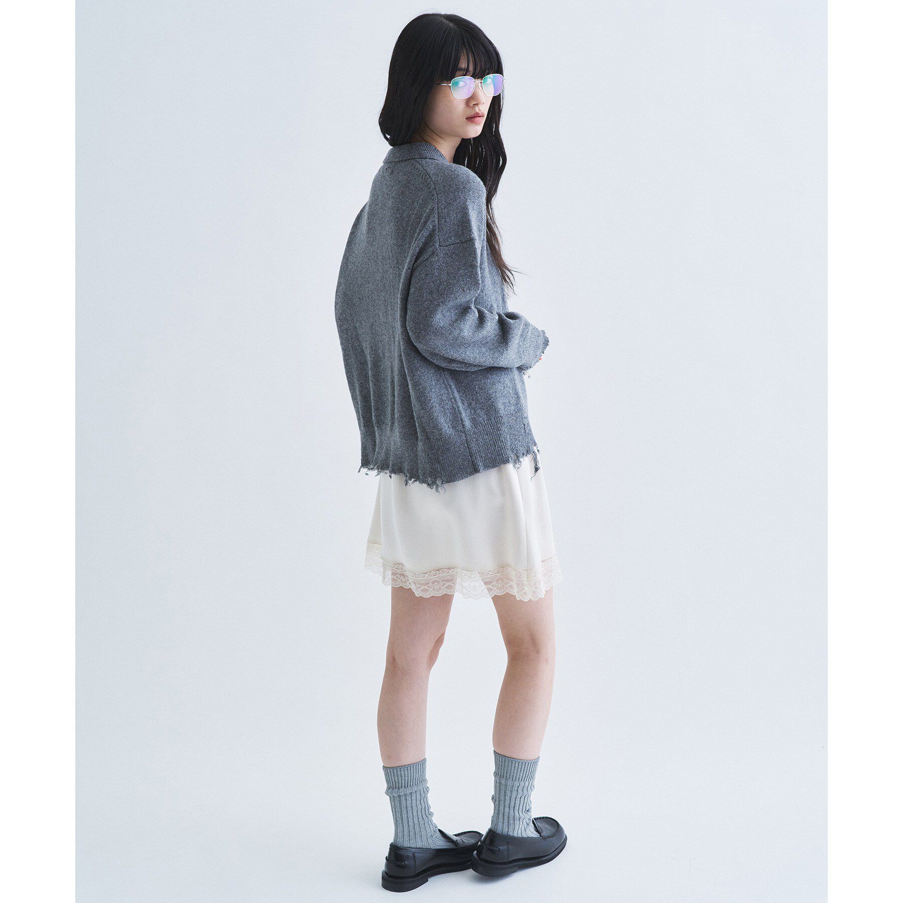 CODE A「IRONING｜plain pullover polo」|ニット・セーター|