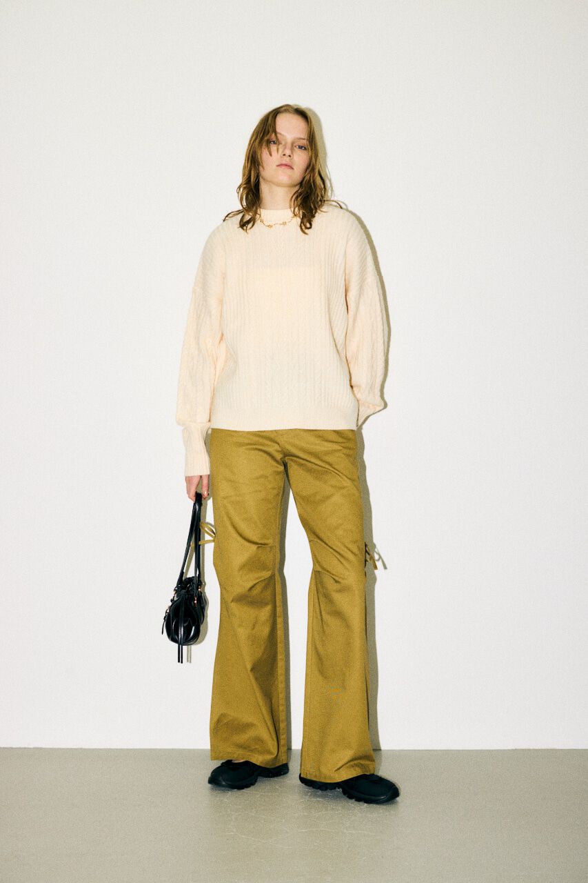 MOUSSY「RIB CABLE ニットトップス」|ニット・セーター|