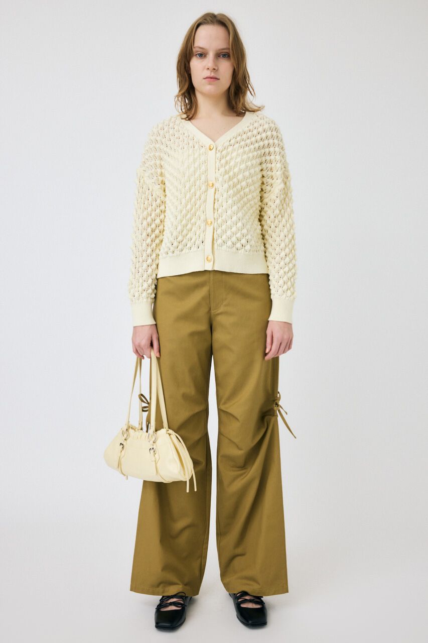 MOUSSY「PEAK STITCH ニットカーディガン」|カーディガン|