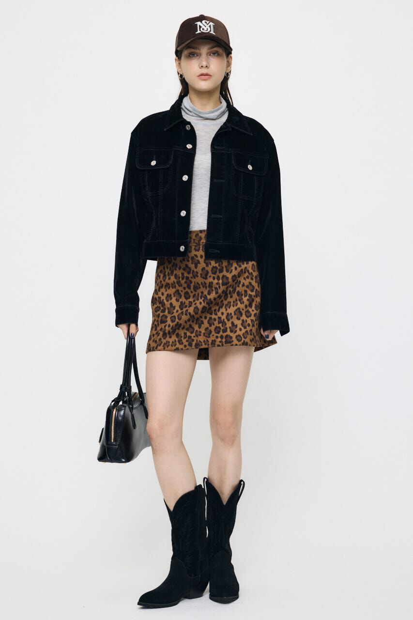MOUSSY「VELVET SHORT ジャケット」|デニムジャケット|