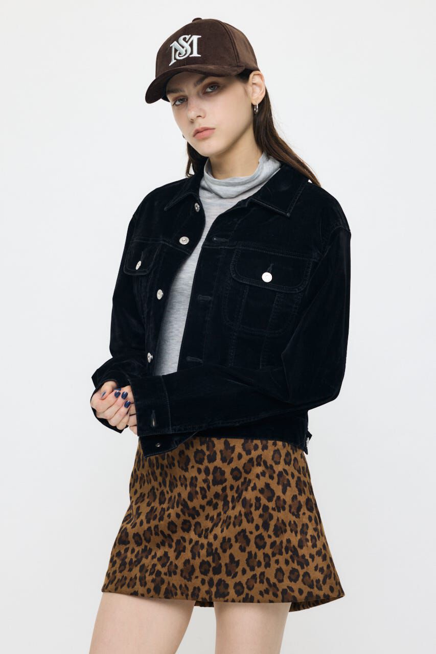 MOUSSY「VELVET SHORT ジャケット」|デニムジャケット|