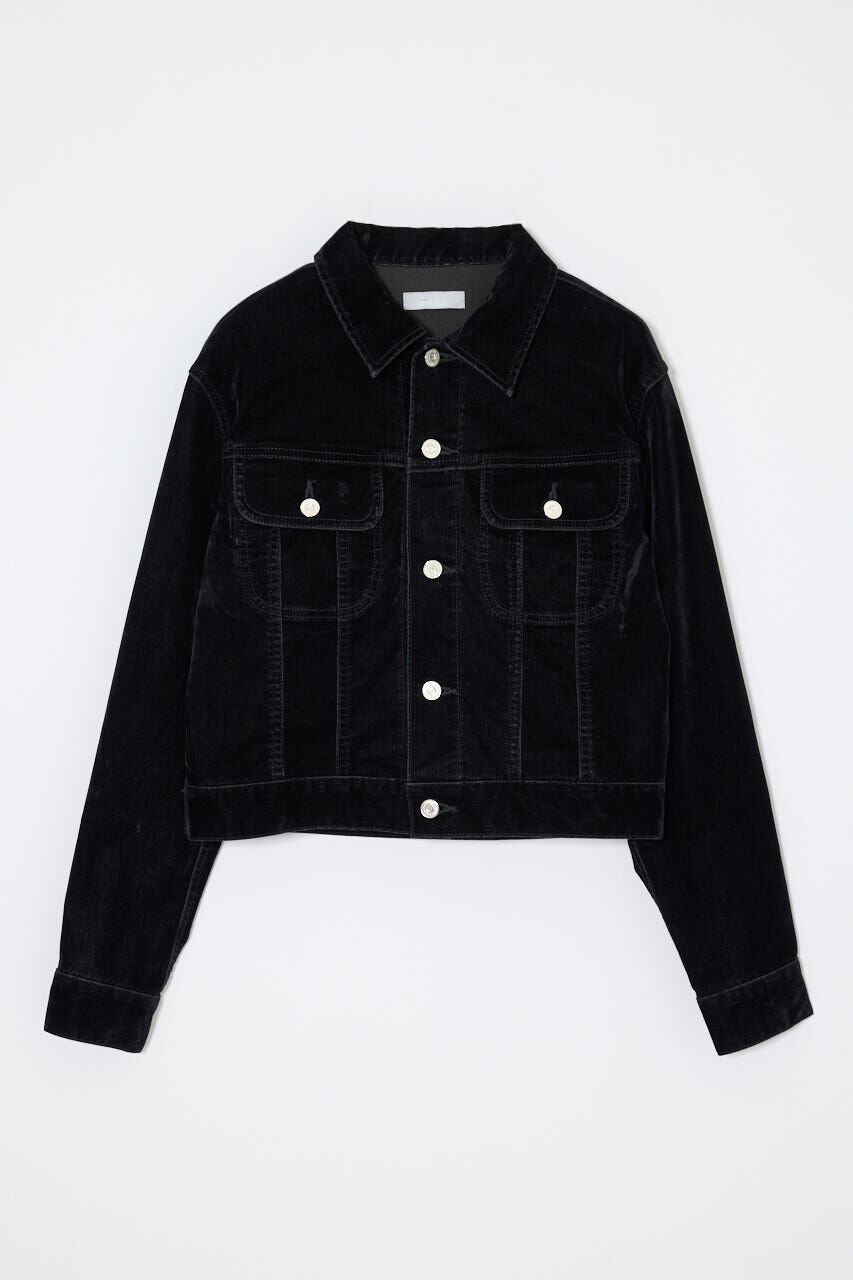 MOUSSY「VELVET SHORT ジャケット」|デニムジャケット|