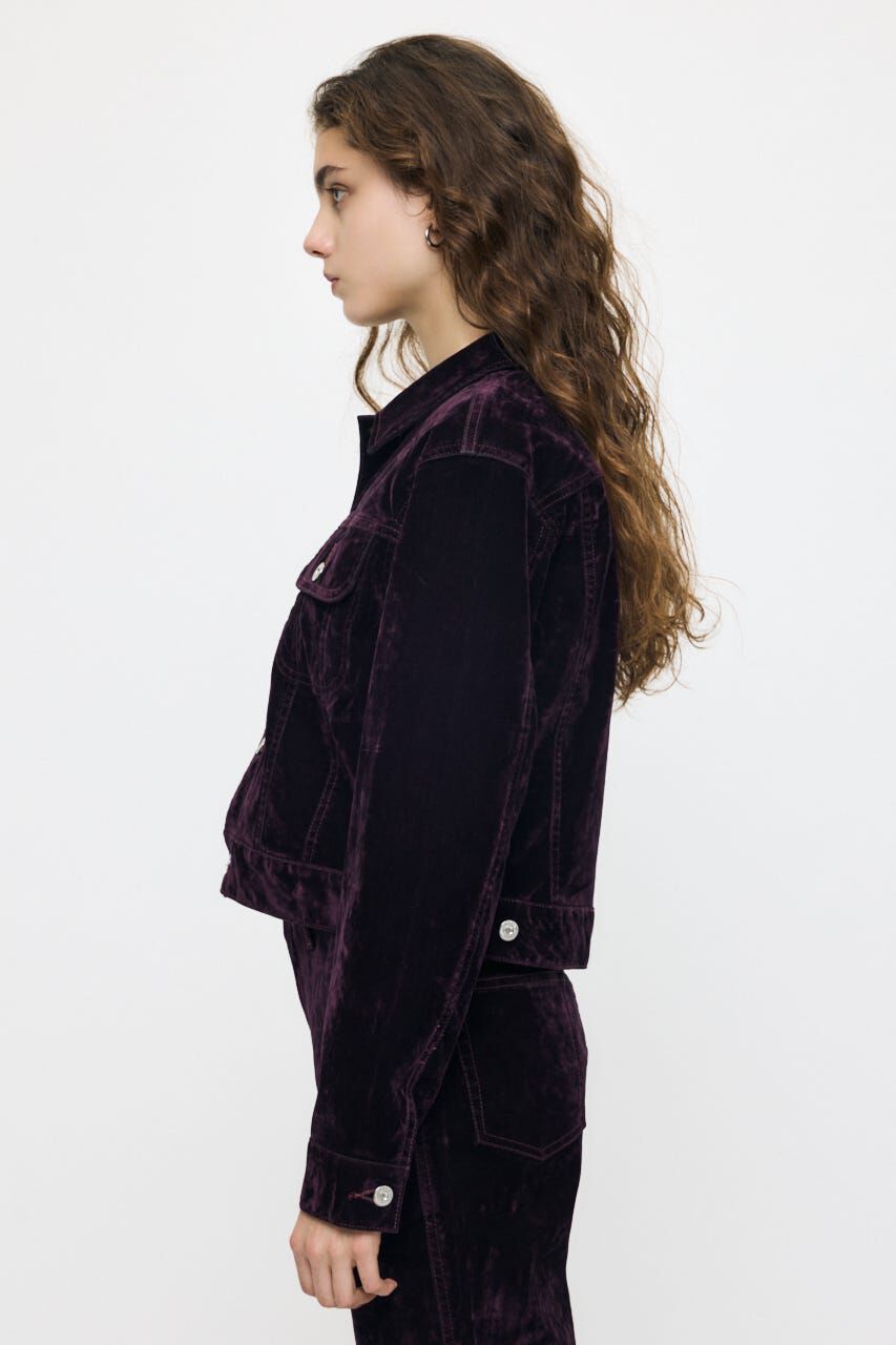 MOUSSY「VELVET SHORT ジャケット」|デニムジャケット|