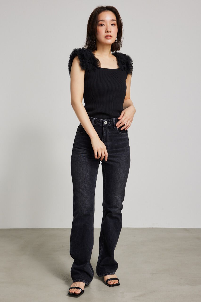 rienda「Shapely Make J/W DENIM PT」|デニム|