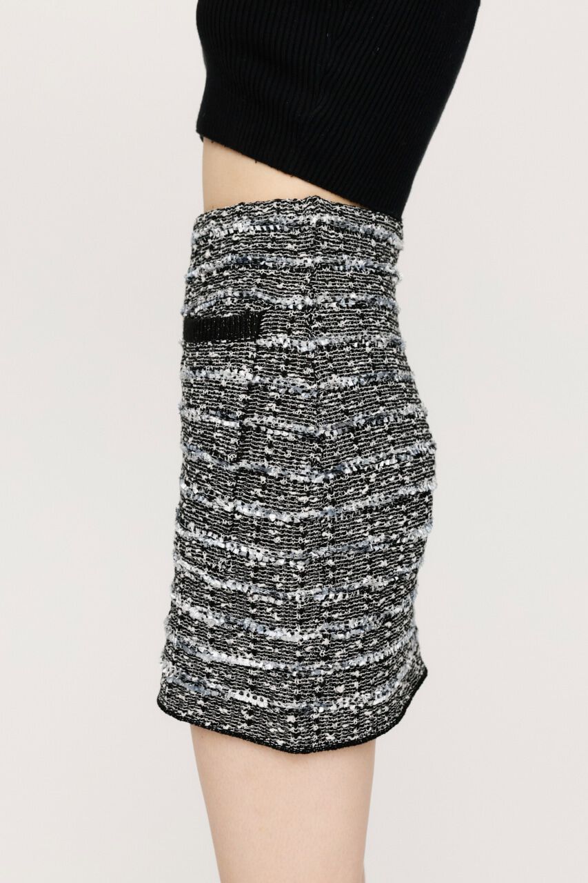 SLY「KNIT TWEED ショートスカート」|スカート|