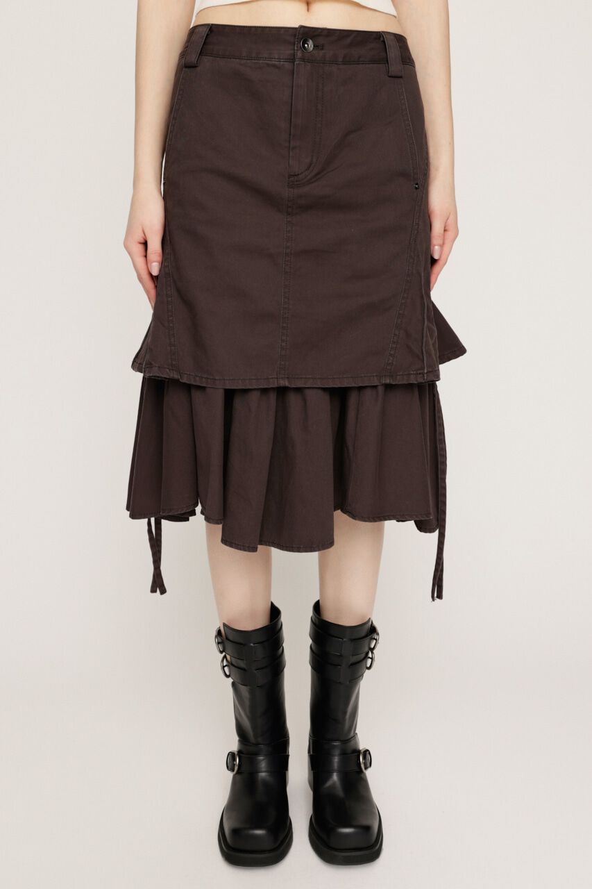 SLY「L／W WASHED MIDDLE MERMAID スカート」|スカート|