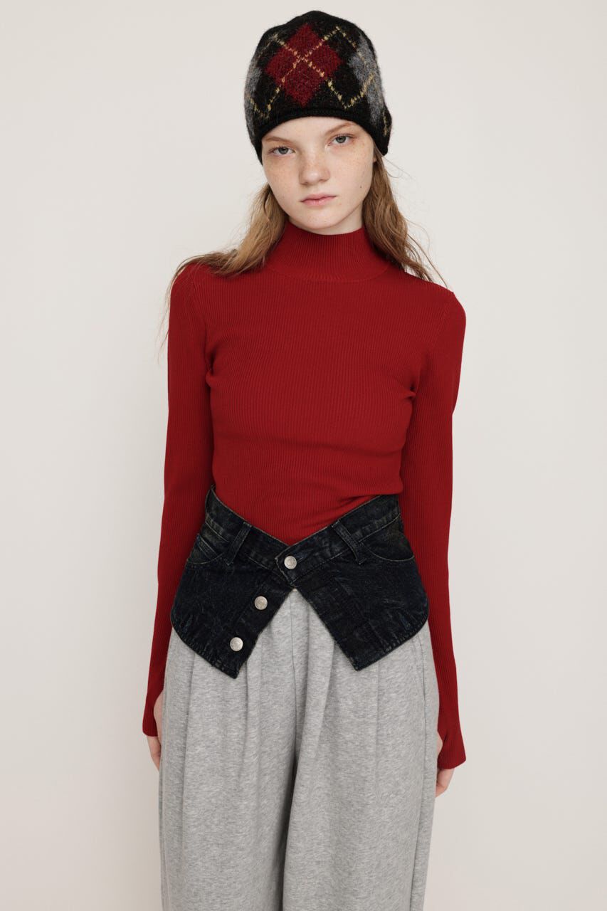 SLY「BASIC HG RIB H／N トップス」|ニット・セーター|