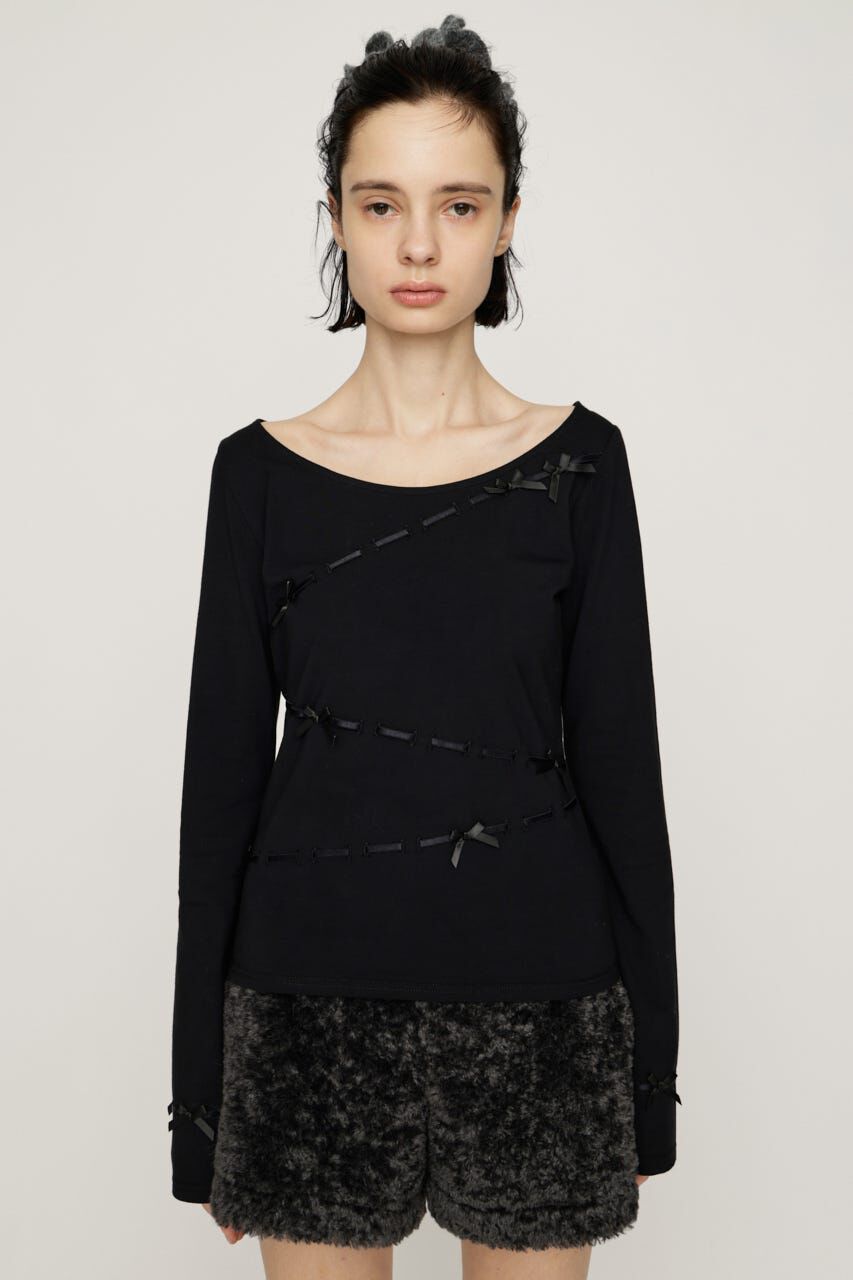 SLY「SWITCHING CUT トップス」|Tシャツ・カットソー|