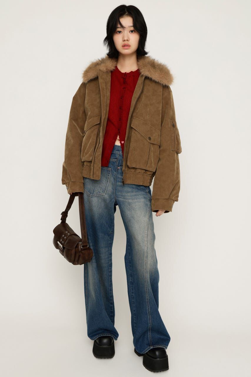 SLY「WASHED PUFFER ブルゾン」|ブルゾン・スタジャン|