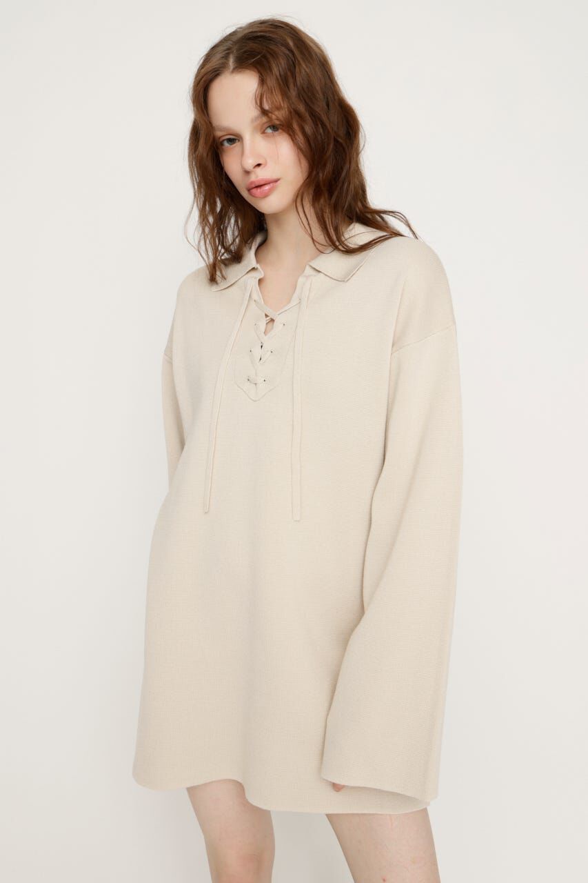 SLY「SKIPPER LACE UP ショートワンピース」|ワンピース|IVOY3
