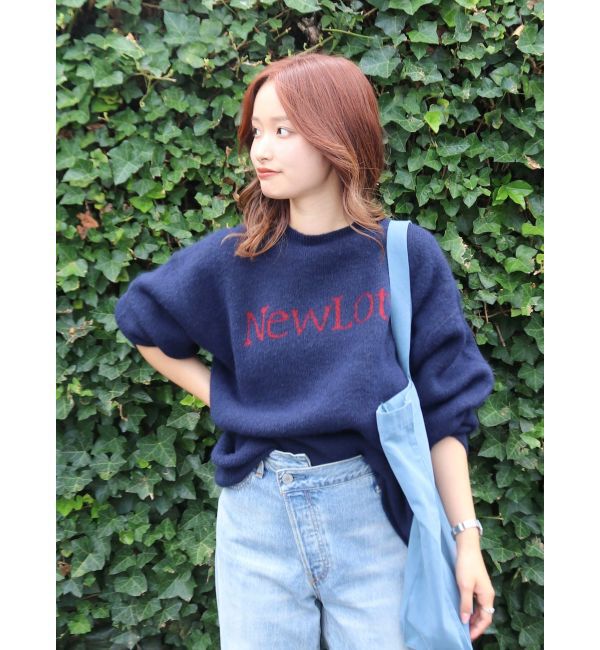 Ungrid「【WEB限定】ロゴルーズニット」|ニット・セーター|