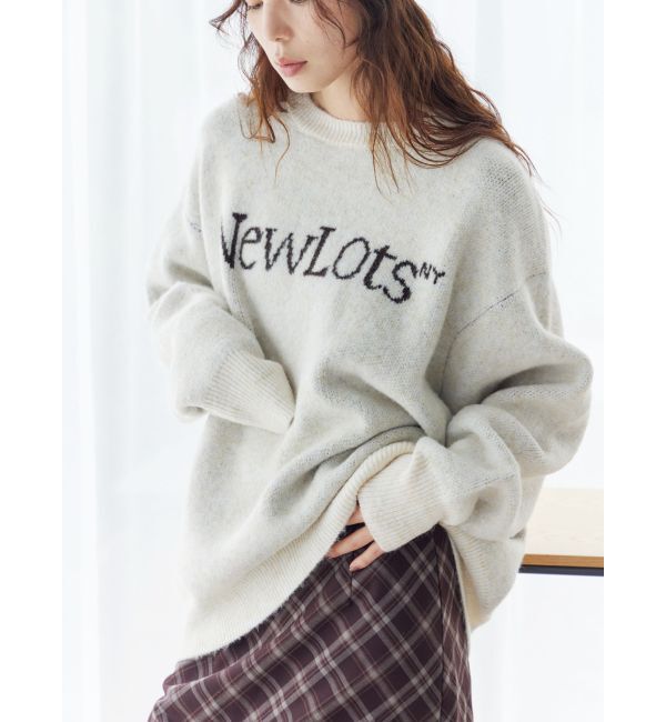 Ungrid「【WEB限定】ロゴルーズニット」|ニット・セーター|