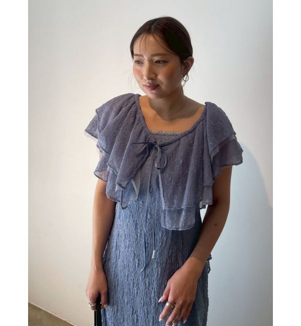 LAGUNAMOON「LADYレースフリルデザインボレロキャミワンピース」|ドレス|