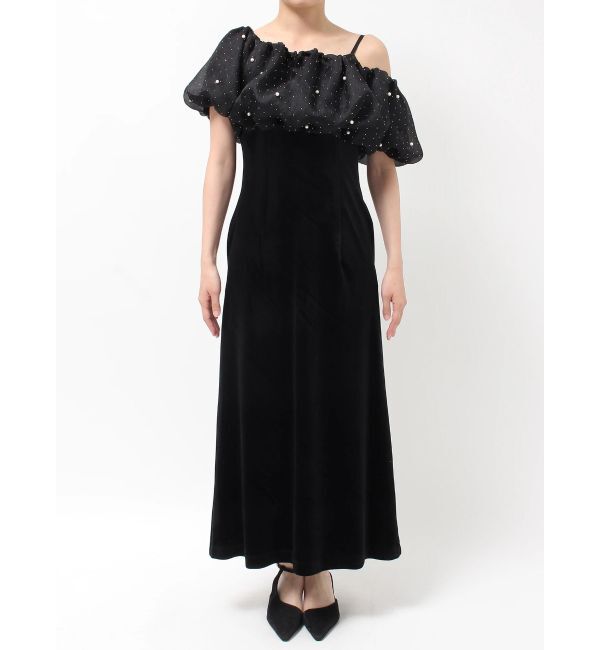 LAGUNAMOON「LADYシャインボレロベロアキャミワンピース」|ドレス|