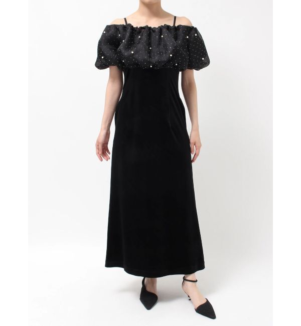 LAGUNAMOON「LADYシャインボレロベロアキャミワンピース」|ドレス|