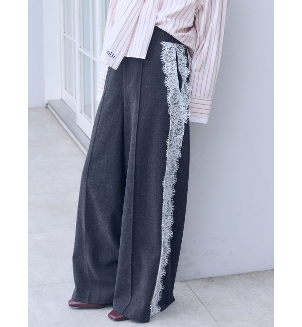 LAGUNAMOON「サイドレースワイドパンツ」|その他|