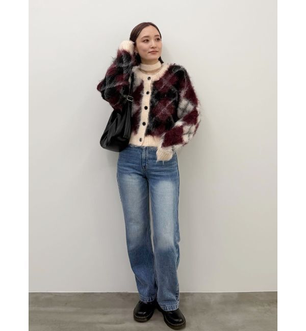 LAGUNAMOON「スリムストレートデニムパンツ」|デニム|