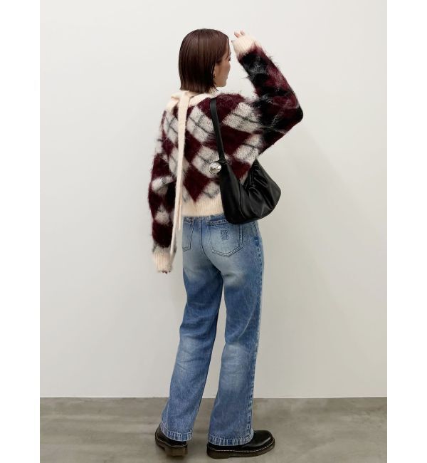 LAGUNAMOON「スリムストレートデニムパンツ」|デニム|